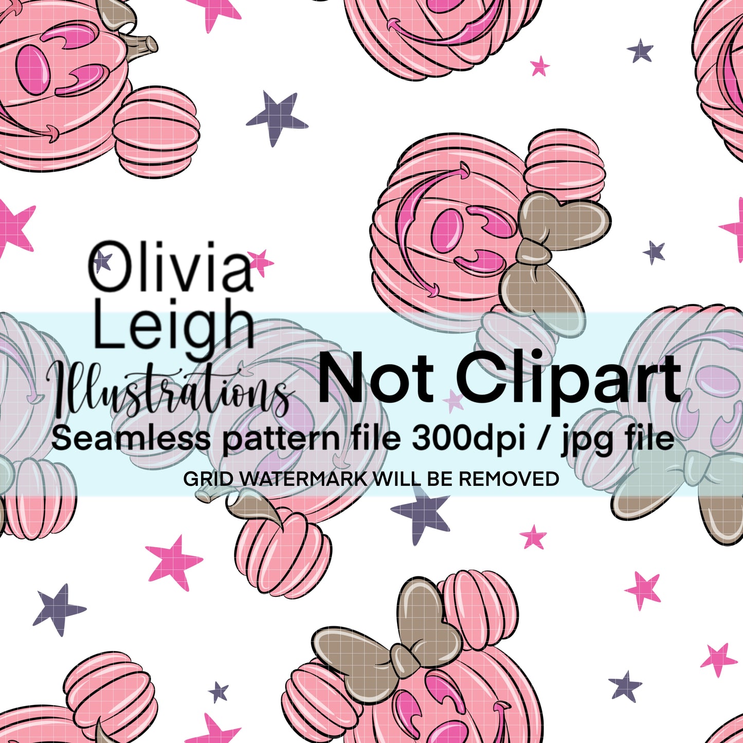 Pumpkins Halloween Seamless Pattern