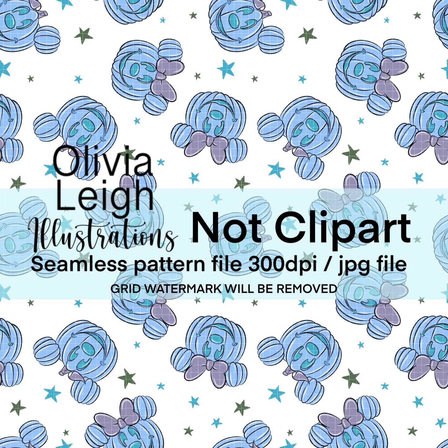 Pumpkins Halloween Seamless Pattern
