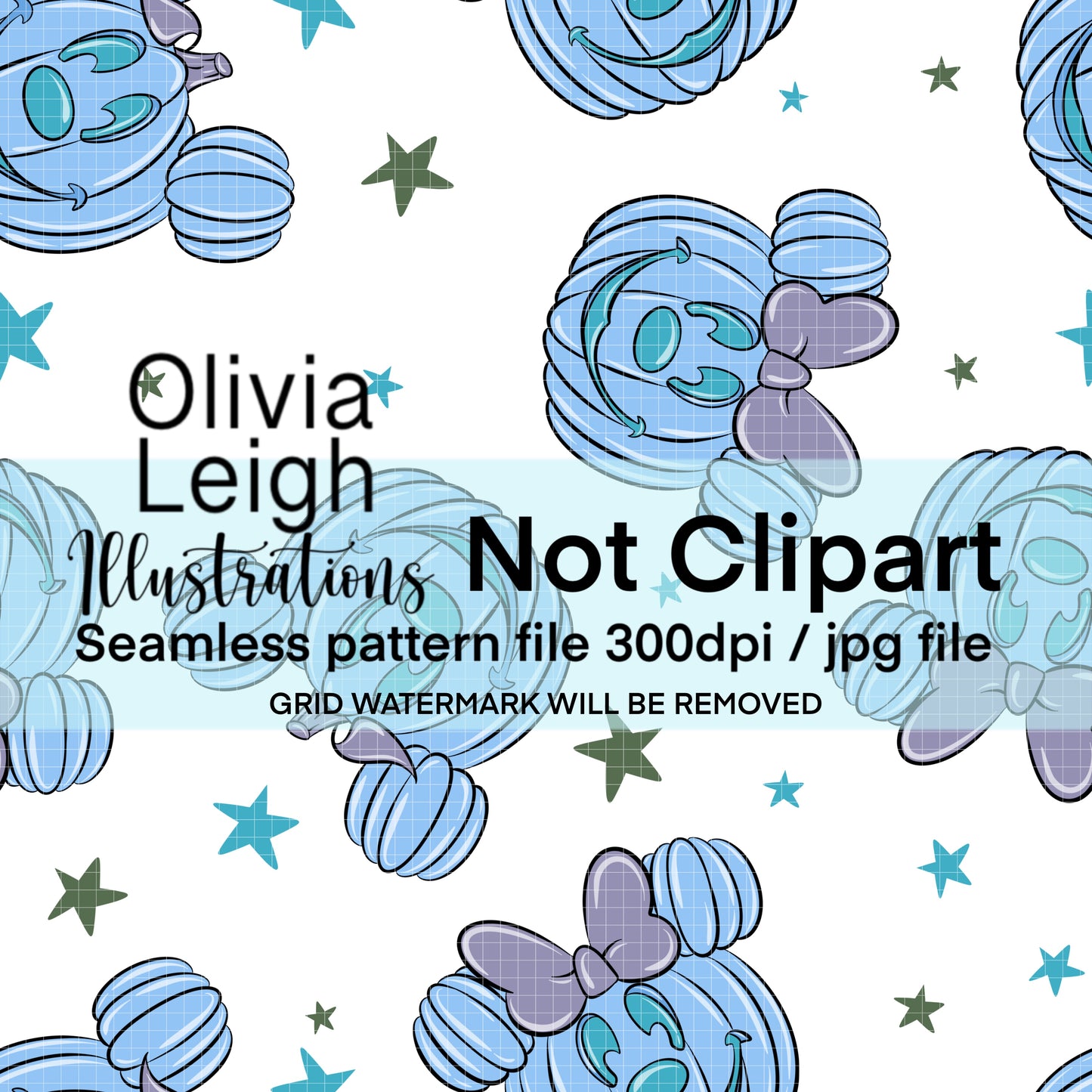 Pumpkins Halloween Seamless Pattern