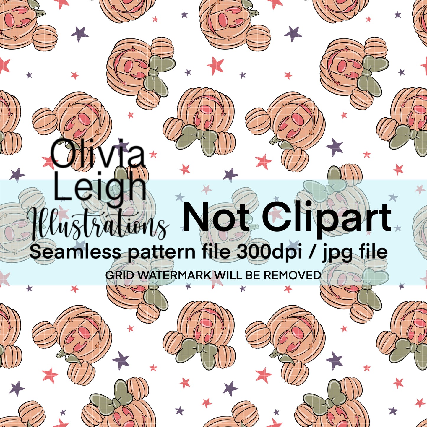 Pumpkins Halloween Seamless Pattern