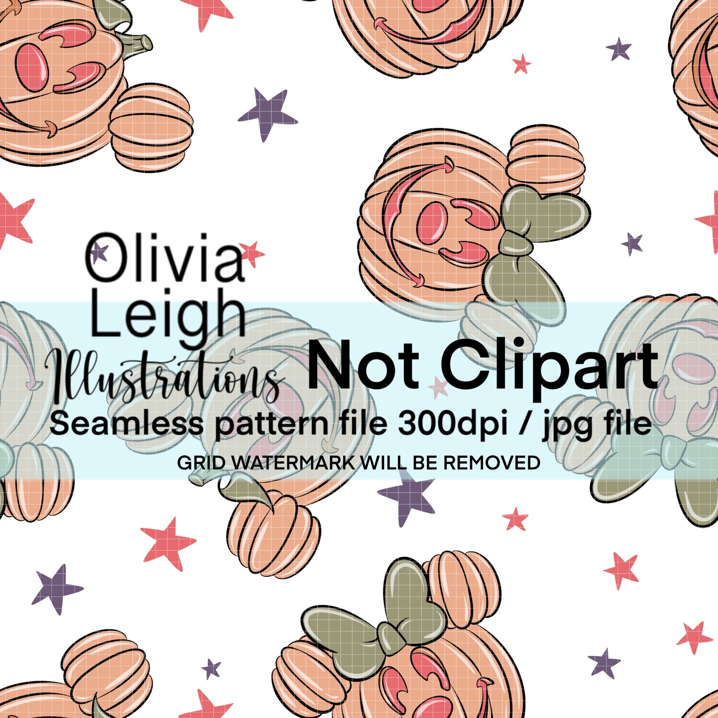 Pumpkins Halloween Seamless Pattern