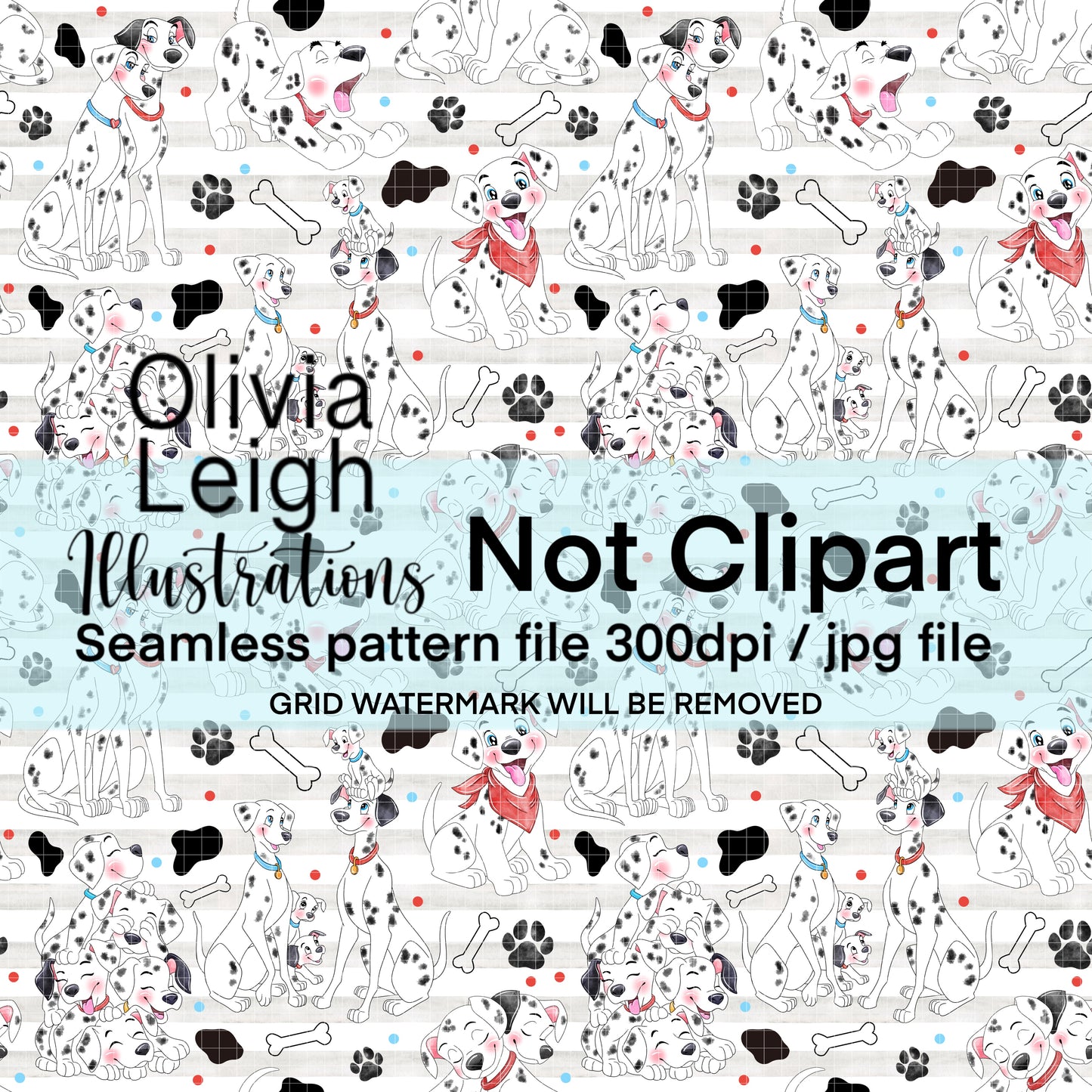 Dalmatian’s Seamless Pattern
