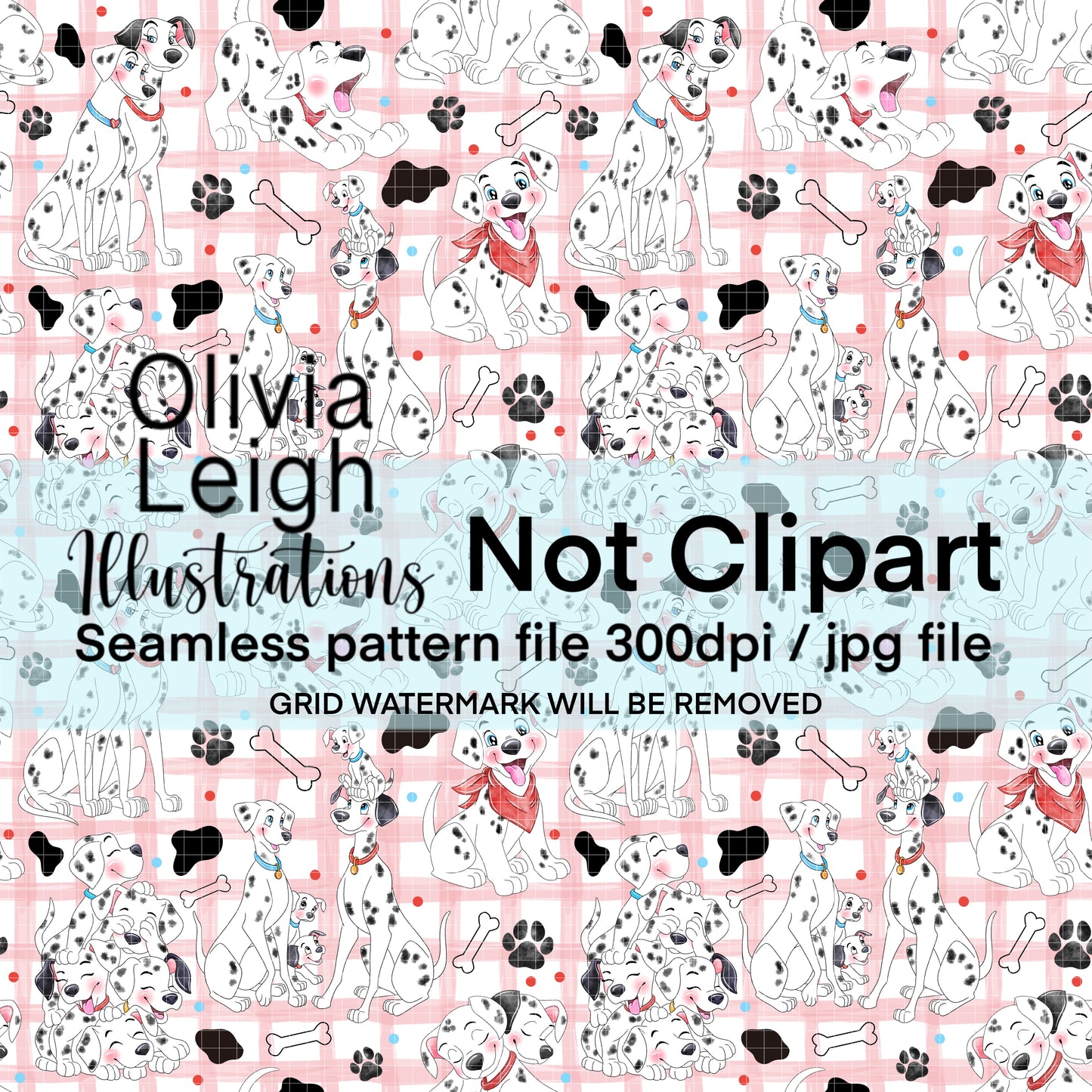Dalmatian’s Seamless Pattern