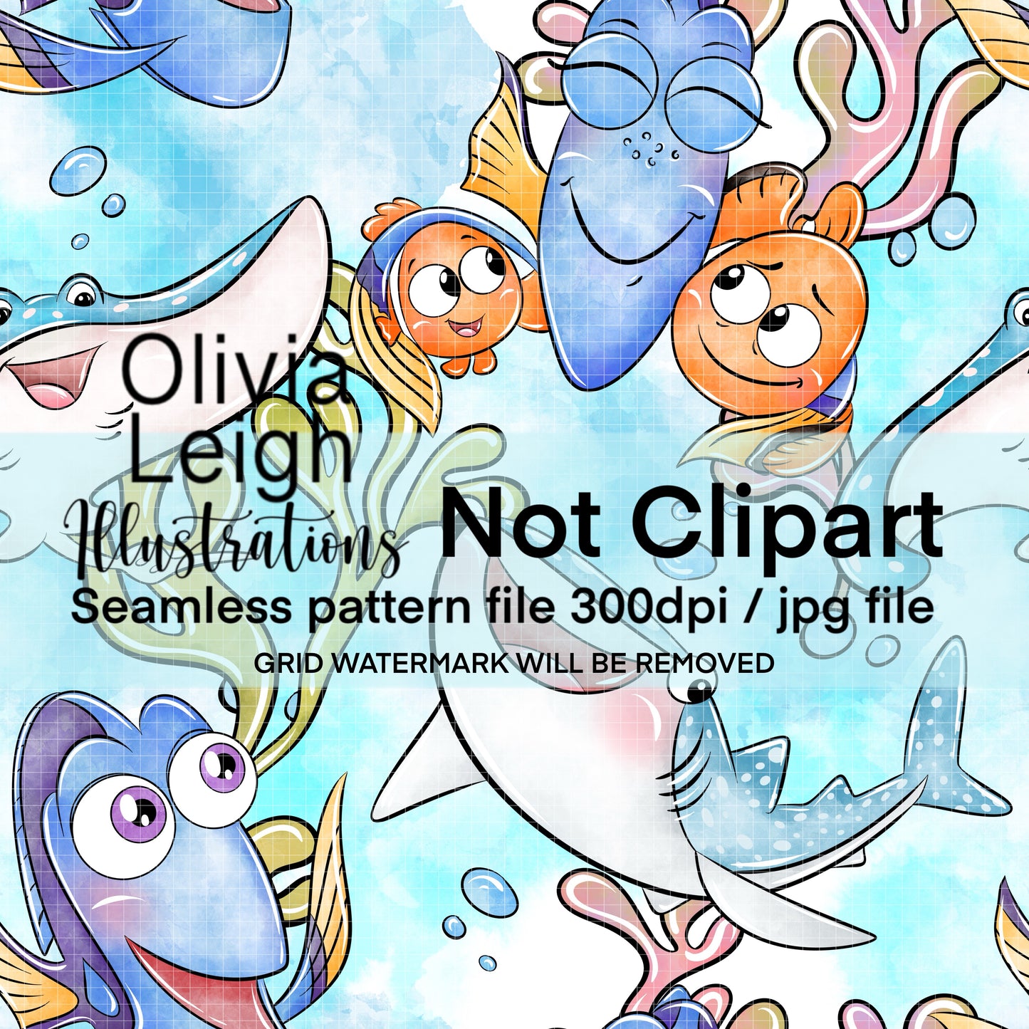 Fish Seamless Pattern 1