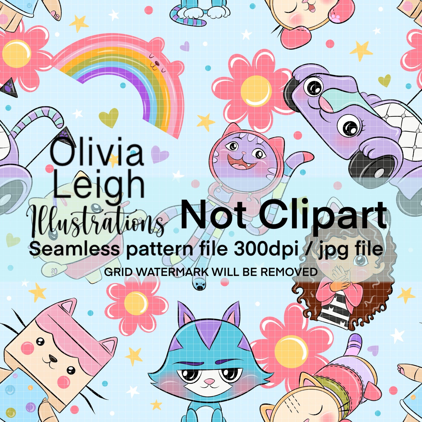 Dollhouse Seamless Pattern