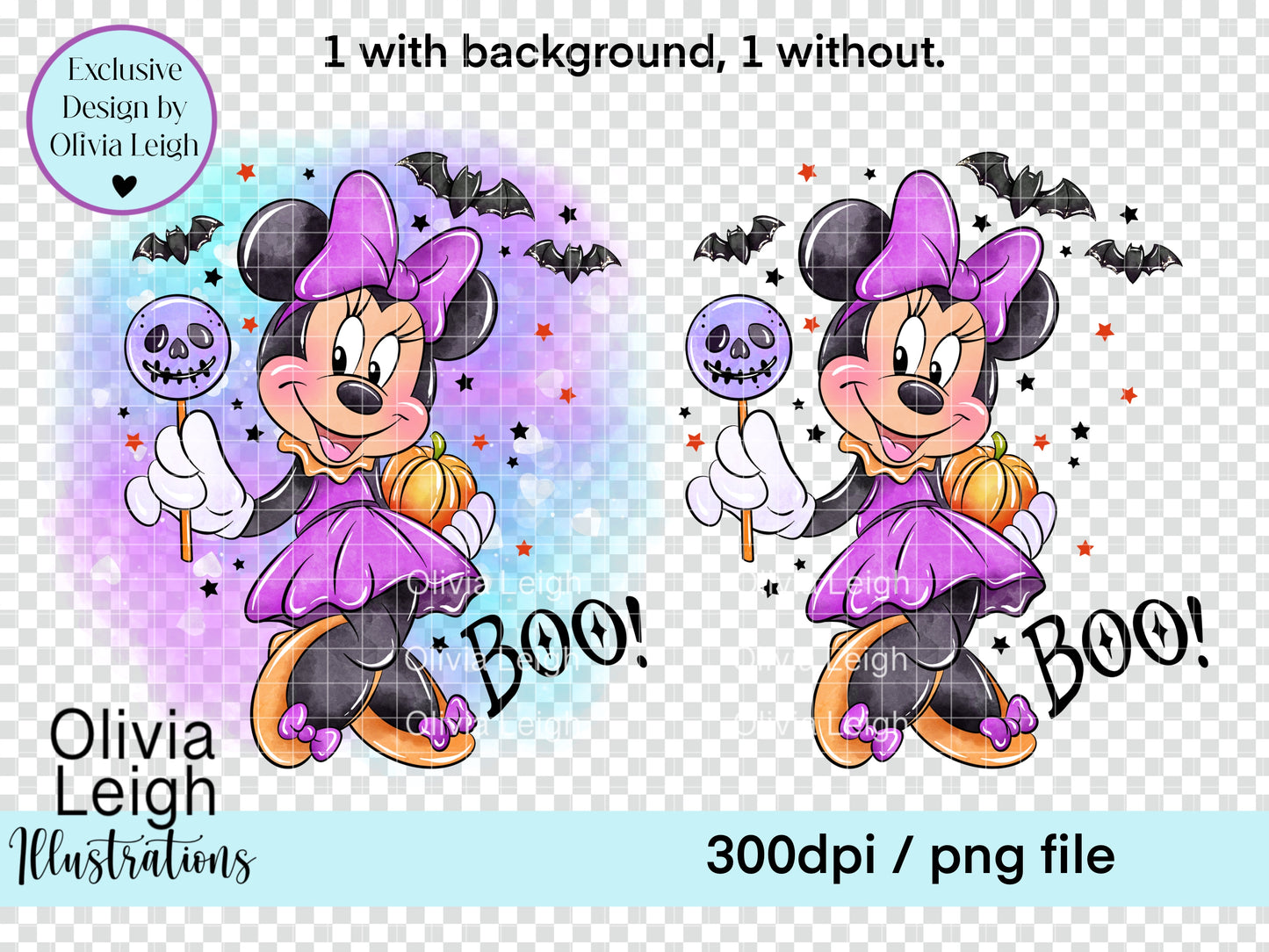 Halloween Miss Mouse Clipart