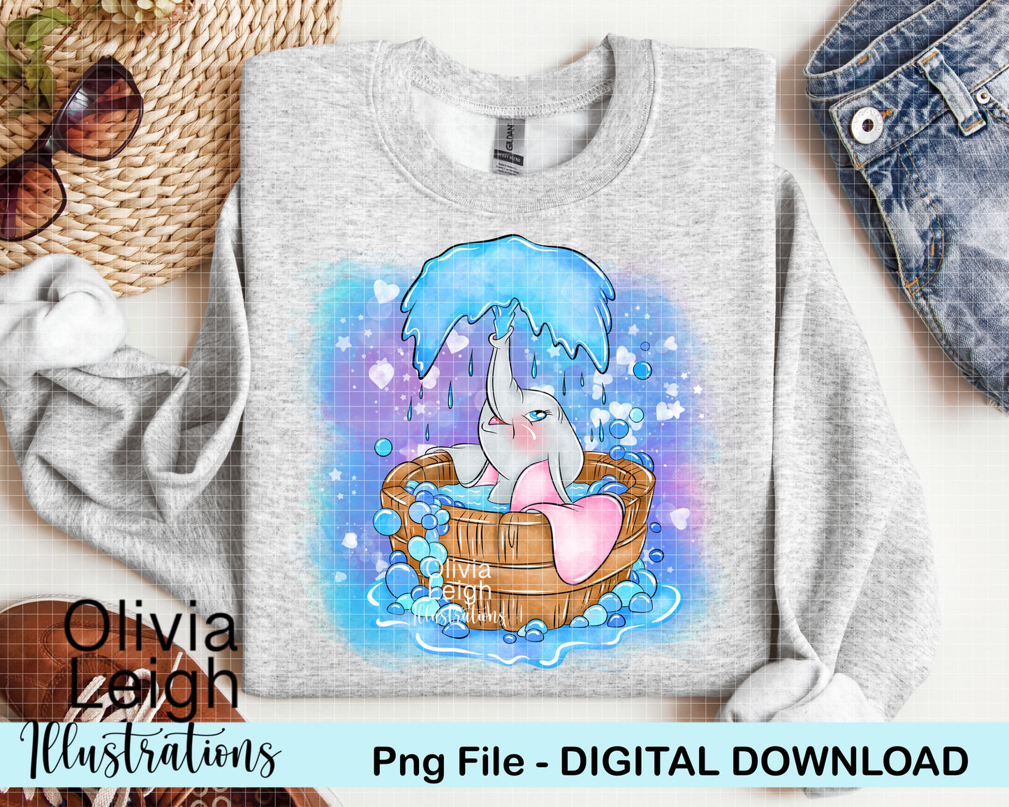 Baby Elephant Dumbo Clipart
