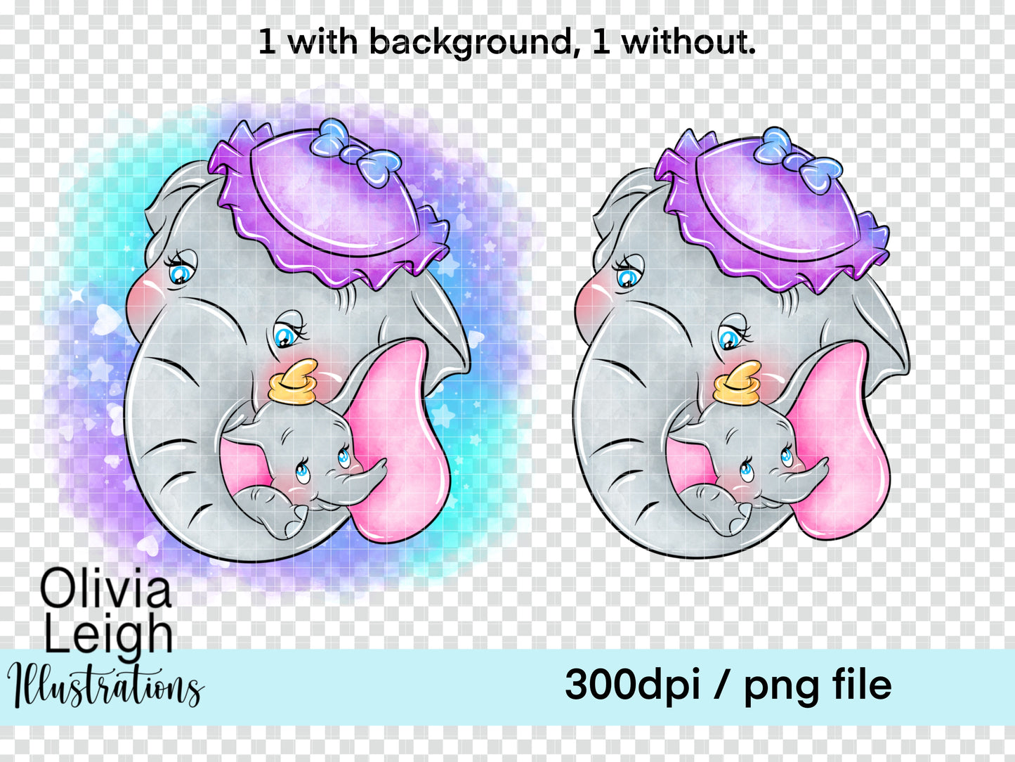 Baby Elephant Dumbo Clipart