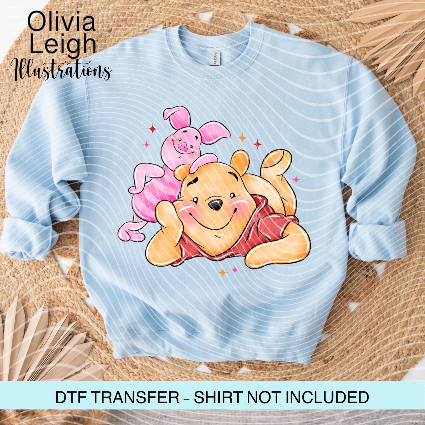 Winnie Cartoon Ready To Press Dtf Transfer