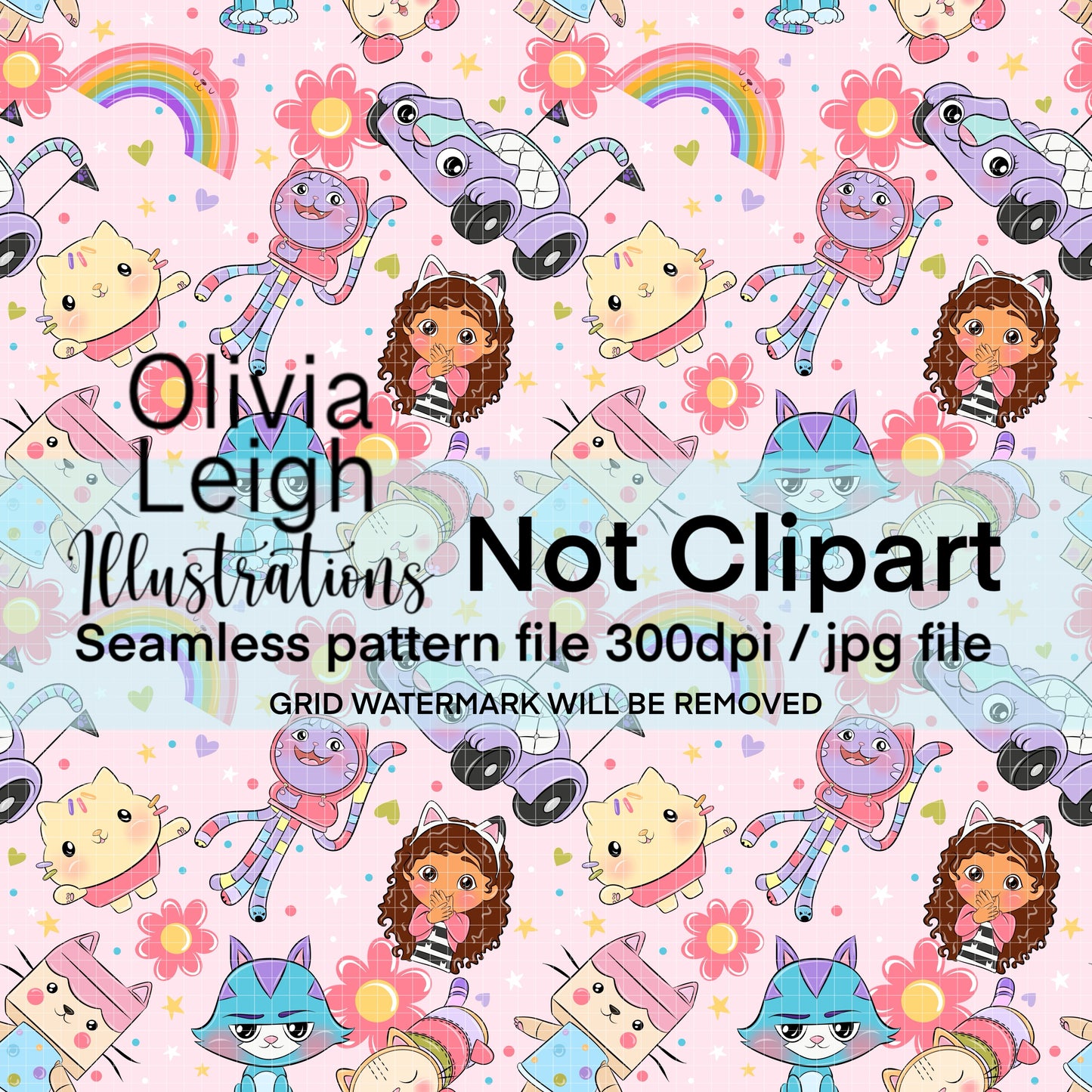 Dollhouse Seamless Pattern