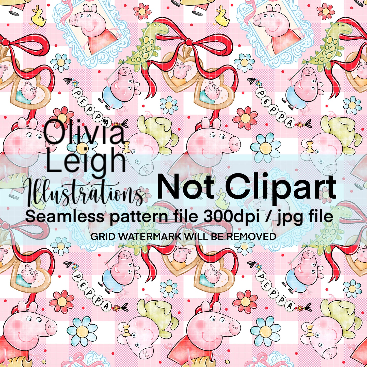 Peppa Seamless Pattern