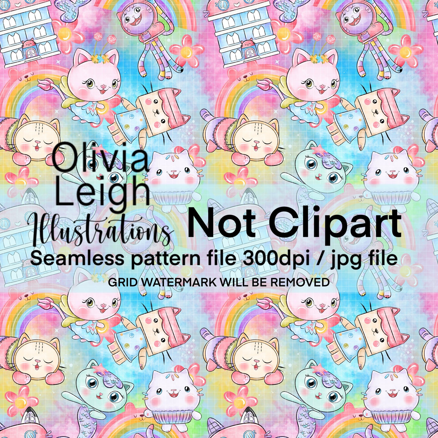 Dollhouse Seamless Pattern