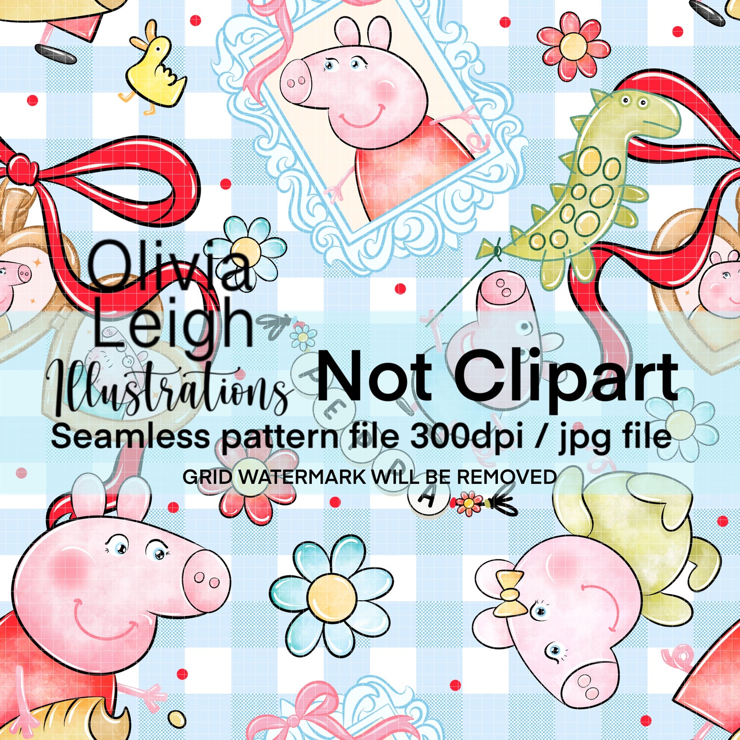 Peppa Seamless Pattern