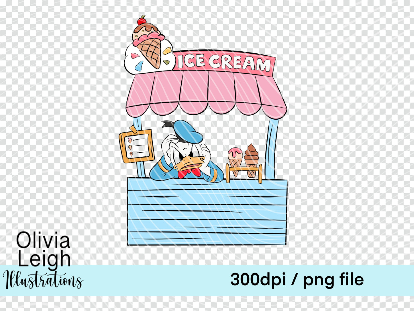 Mouse Friends Ice Cream Clipart
