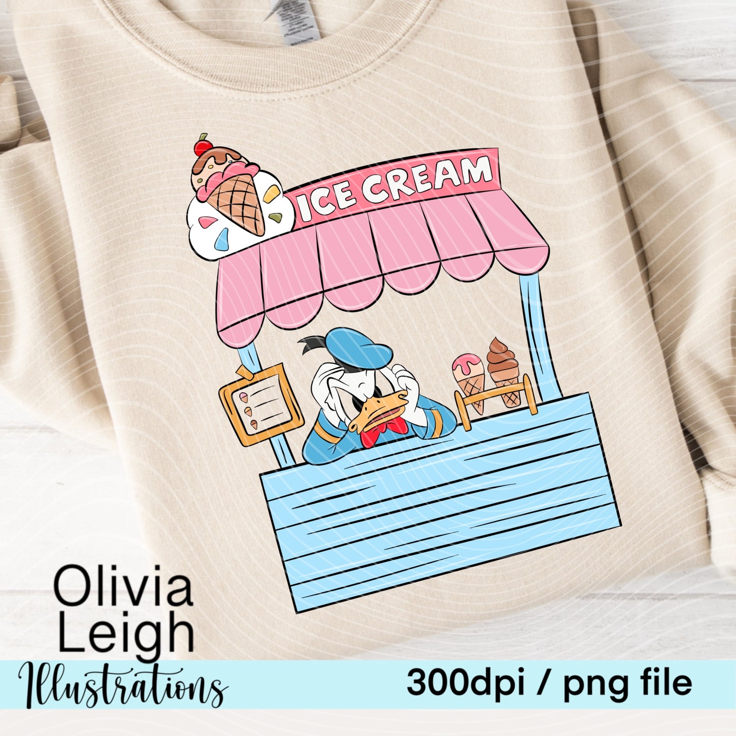 Mouse Friends Ice Cream Clipart