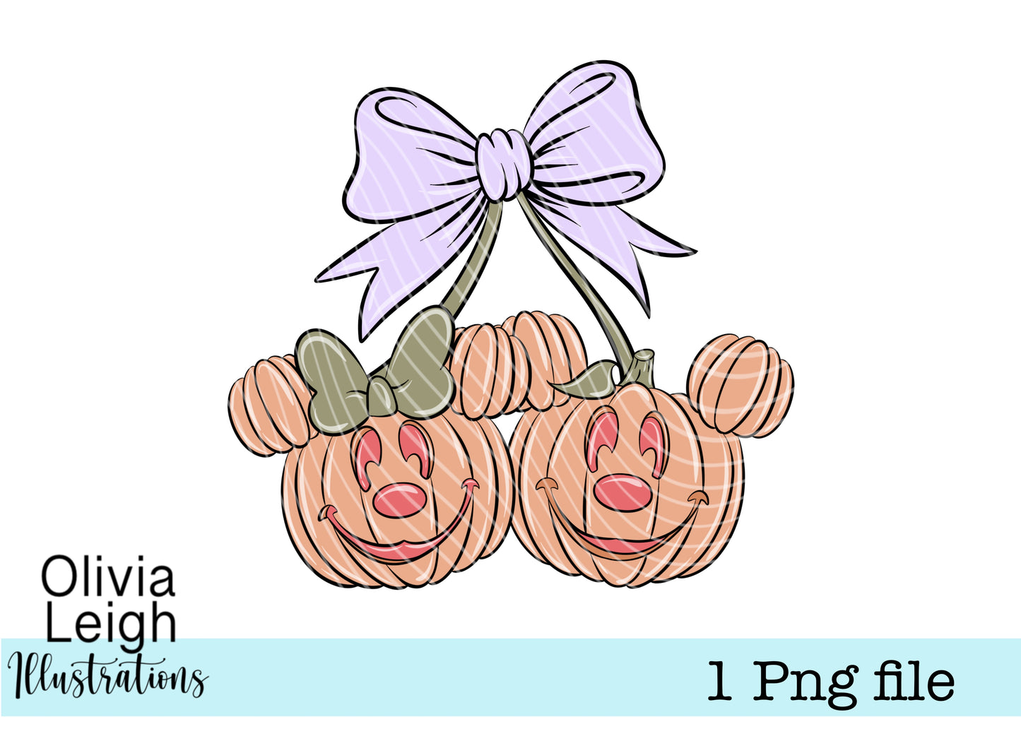Mouse Pumpkin Cherries PNG