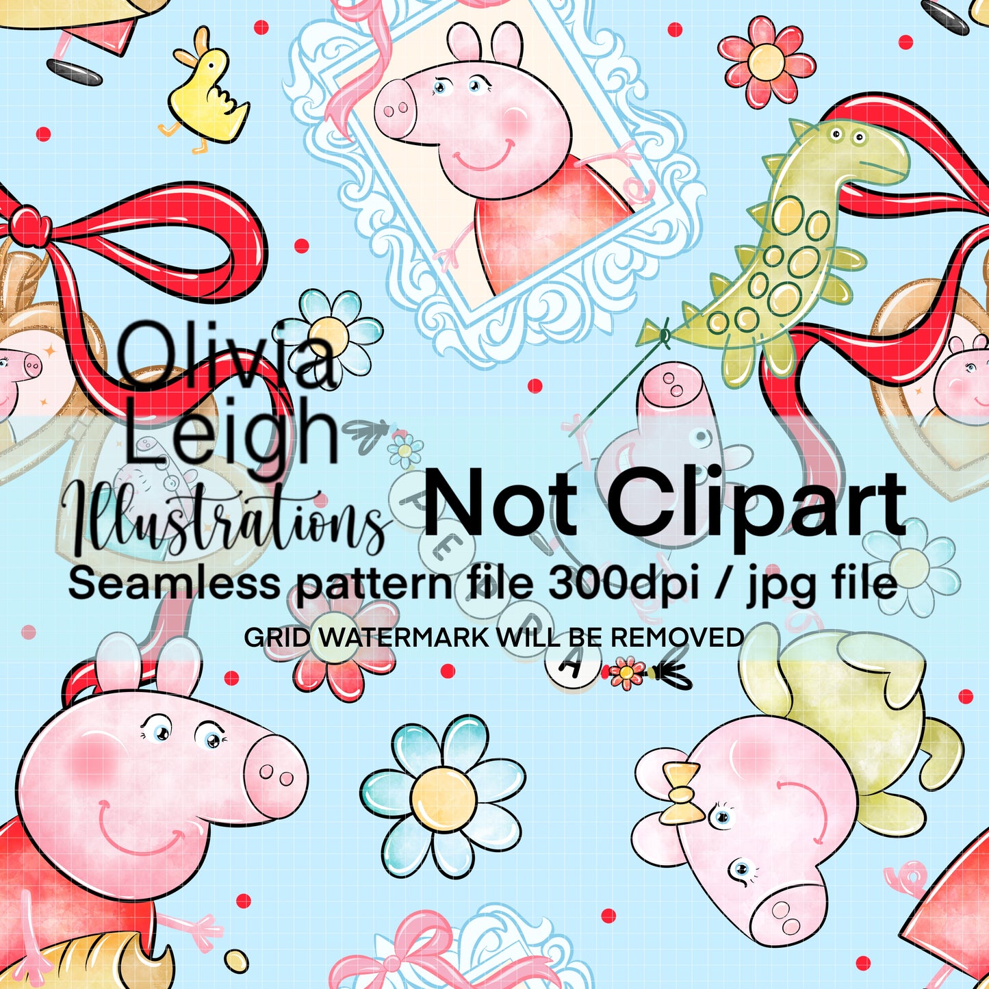 Peppa Seamless Pattern