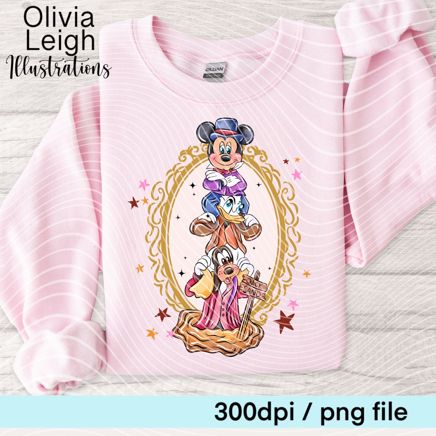 Haunted Mouse Ghosts Halloween Cartoon Shirt Design