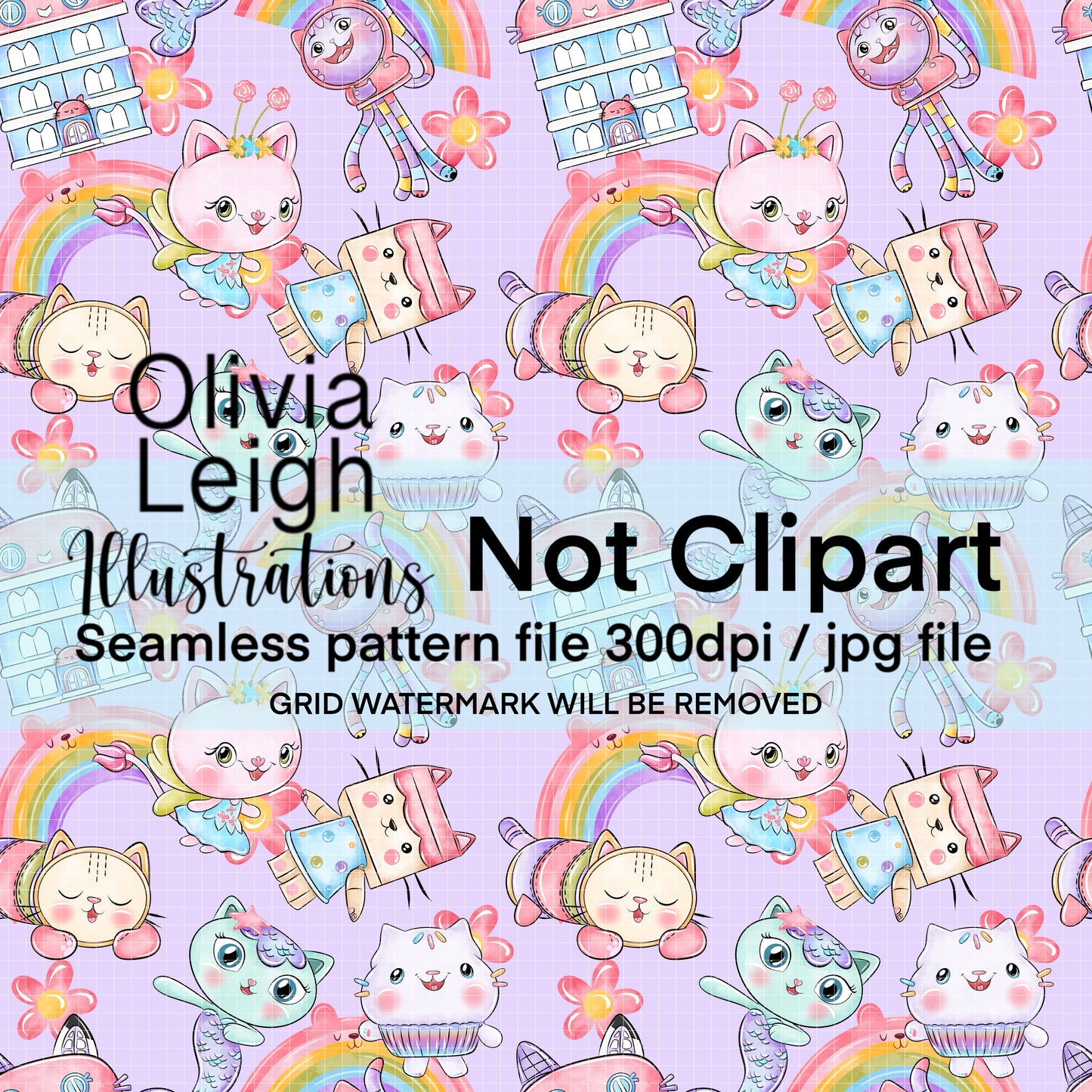 Dollhouse Seamless Pattern
