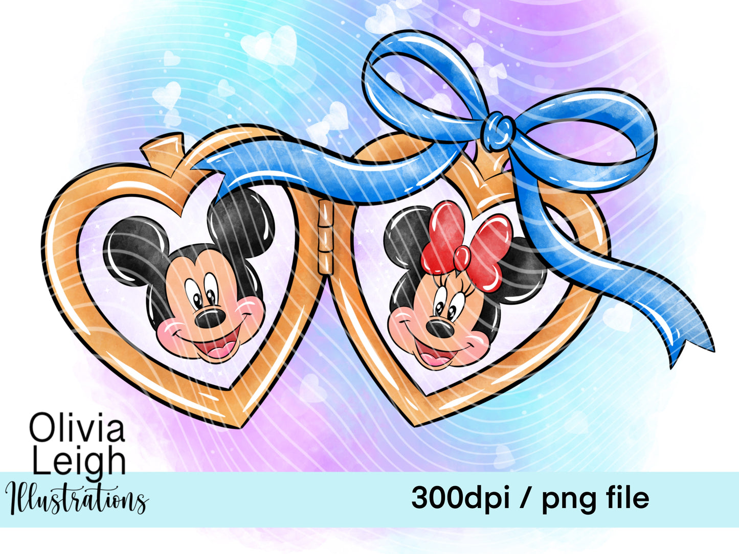Mouse Locket Valentine’s Day Clipart