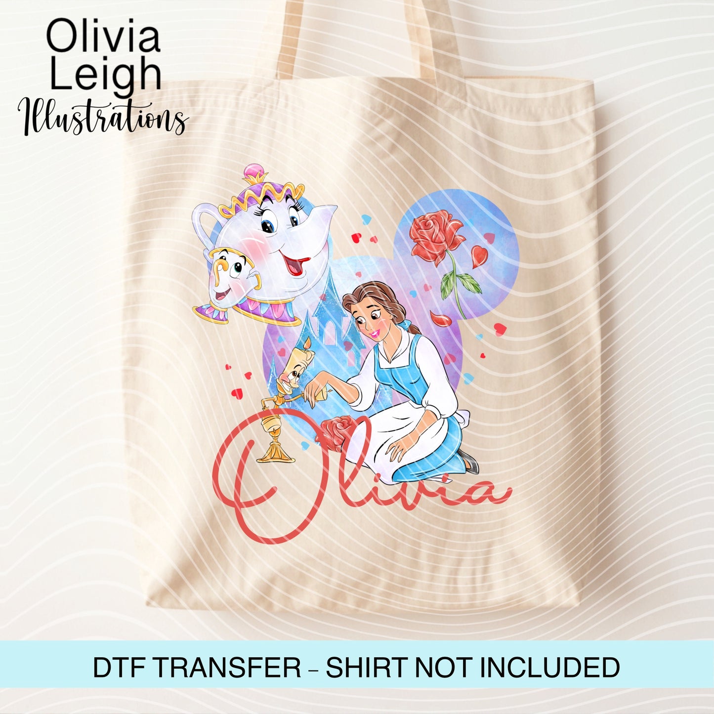 Princess B Personalised Ready To Press Dtf Transfer