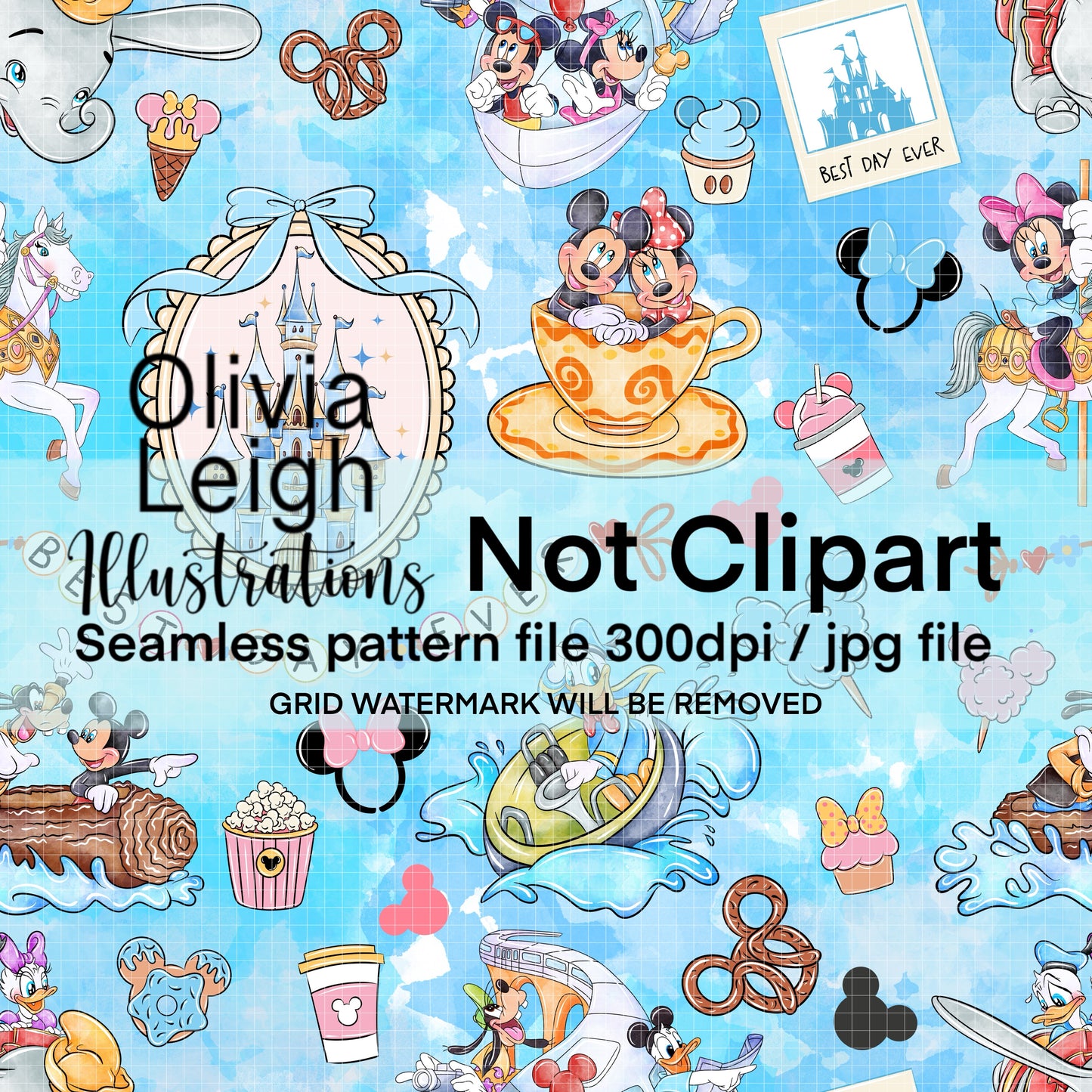 Best Day Ever Seamless Pattern