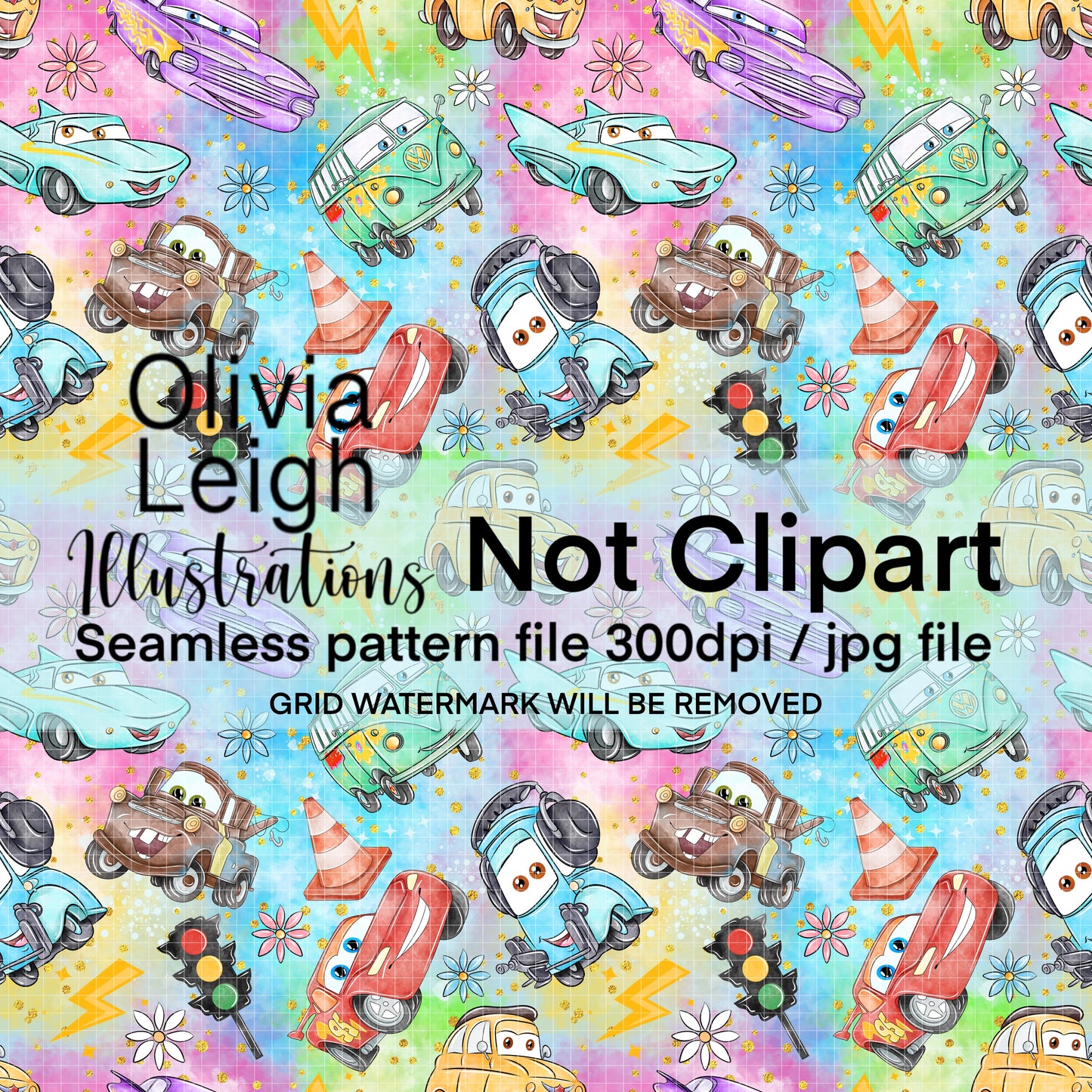 Cars Seamless Pattern