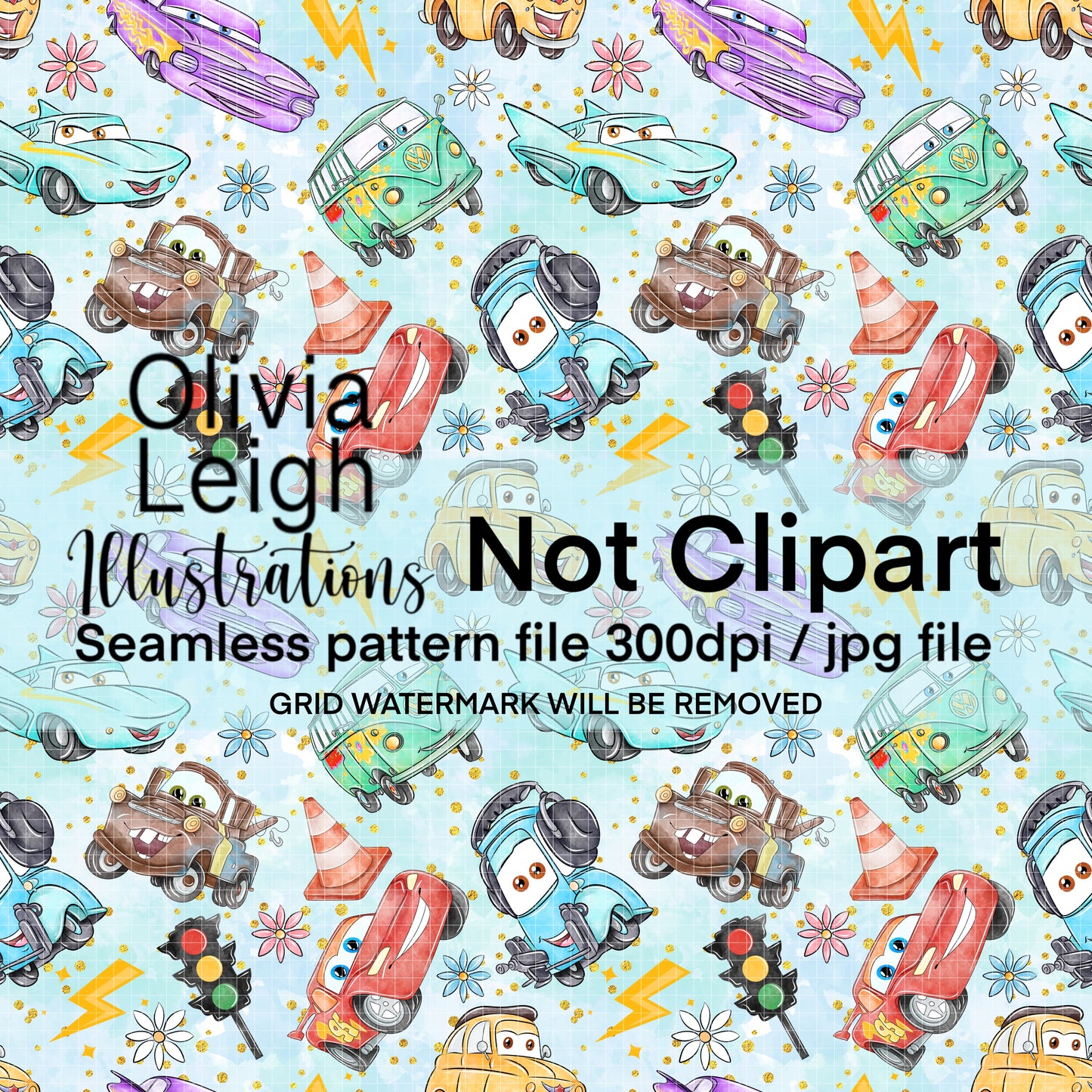 Cars Seamless Pattern