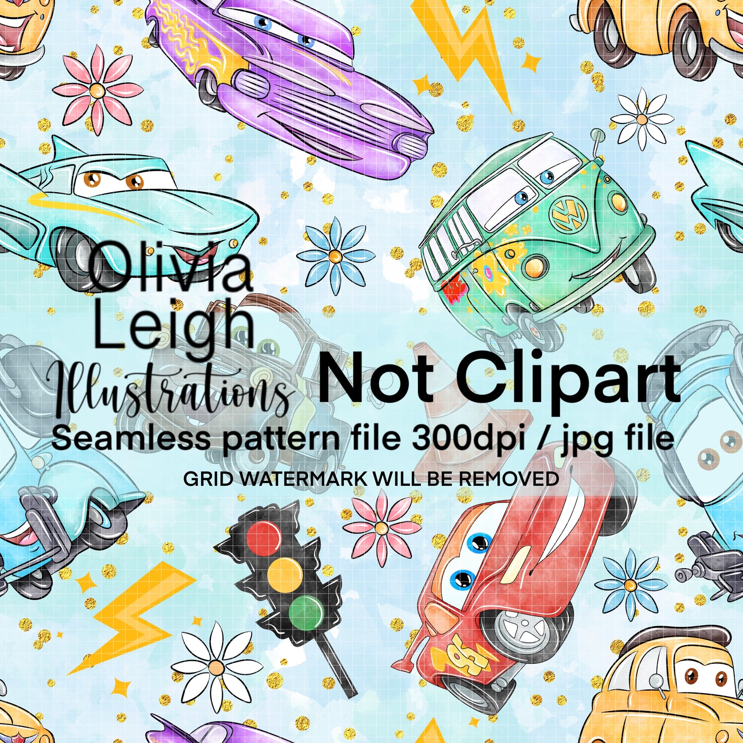 Cars Seamless Pattern