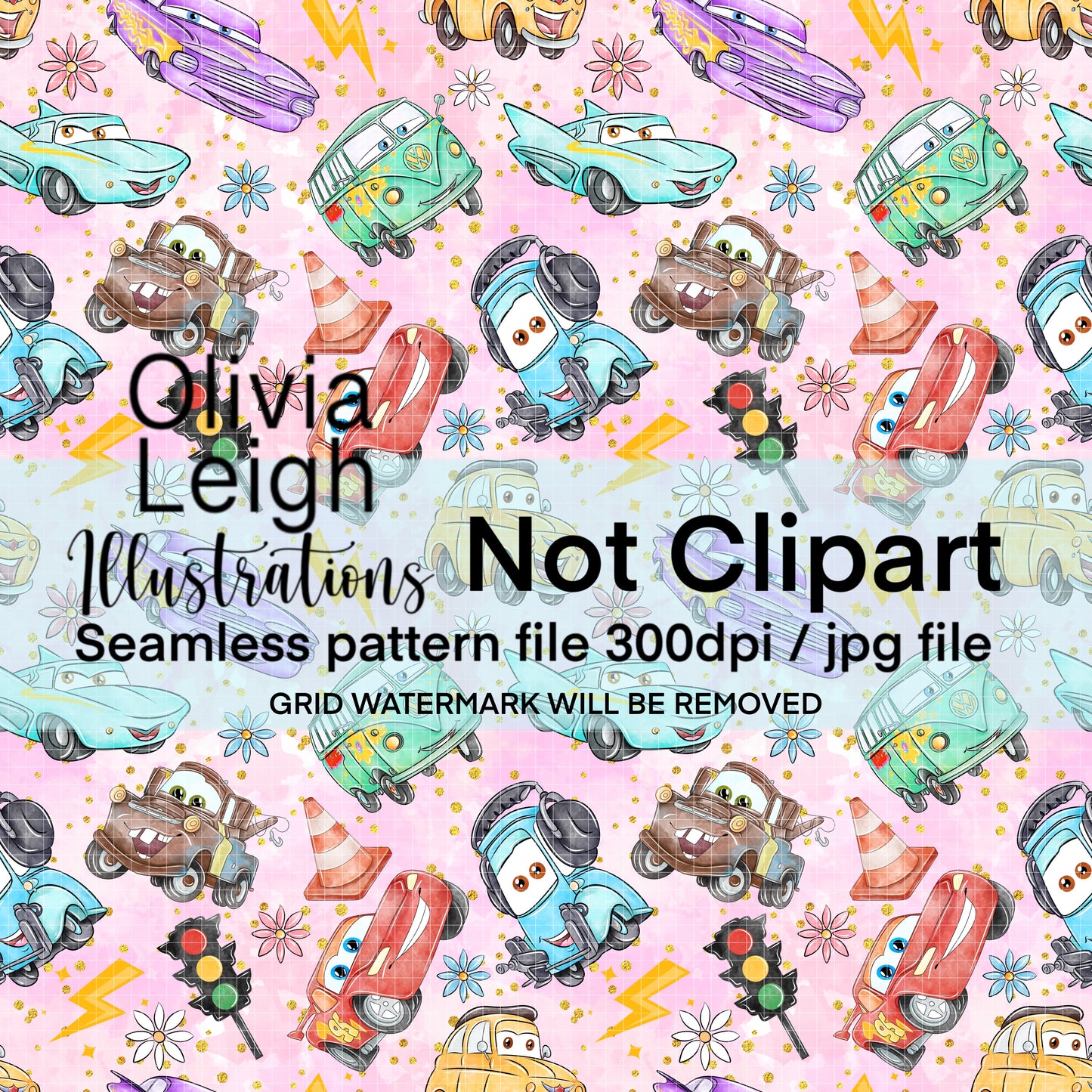 Cars Seamless Pattern