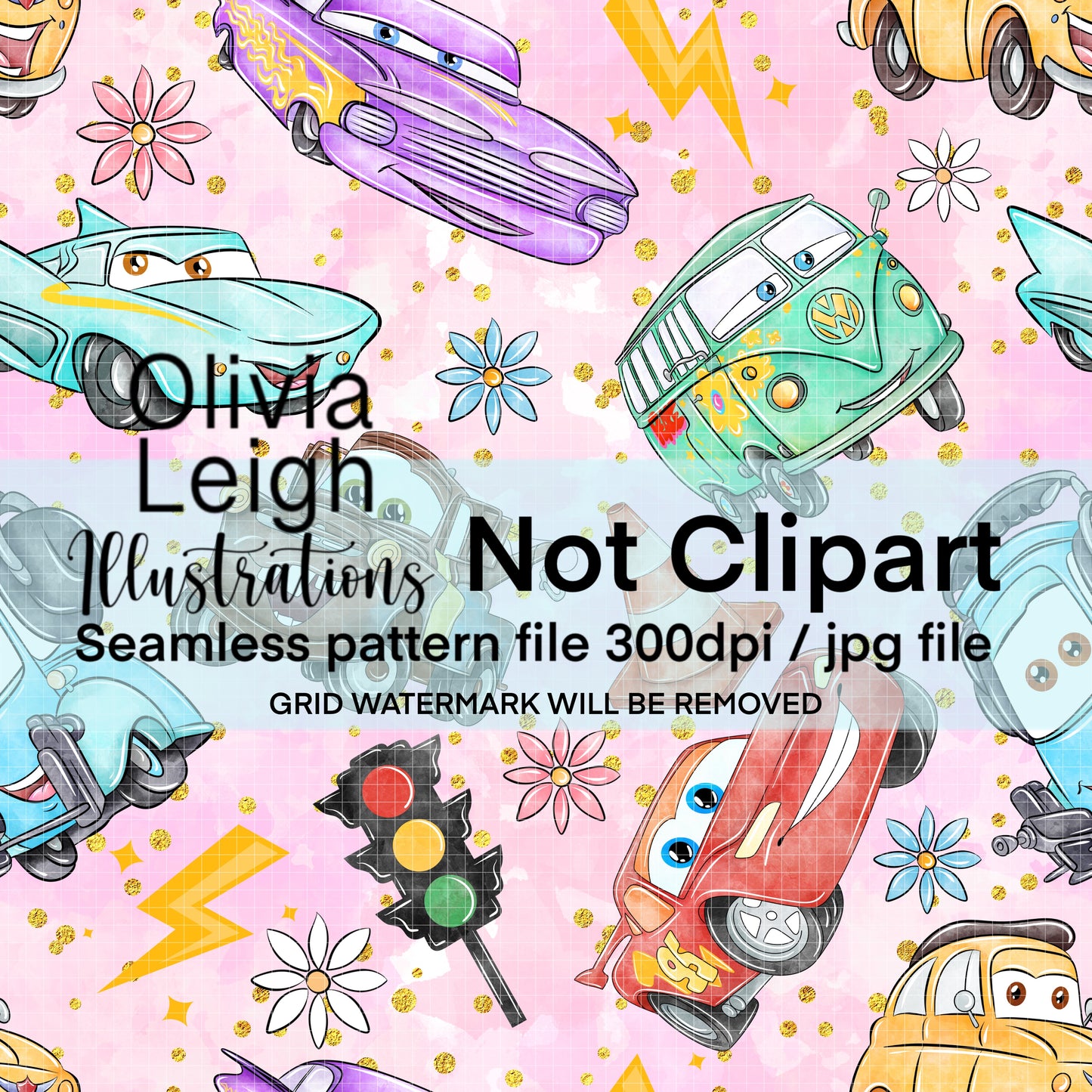 Cars Seamless Pattern