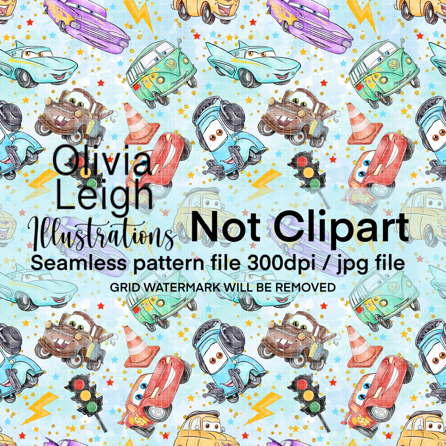 Cars Seamless Pattern
