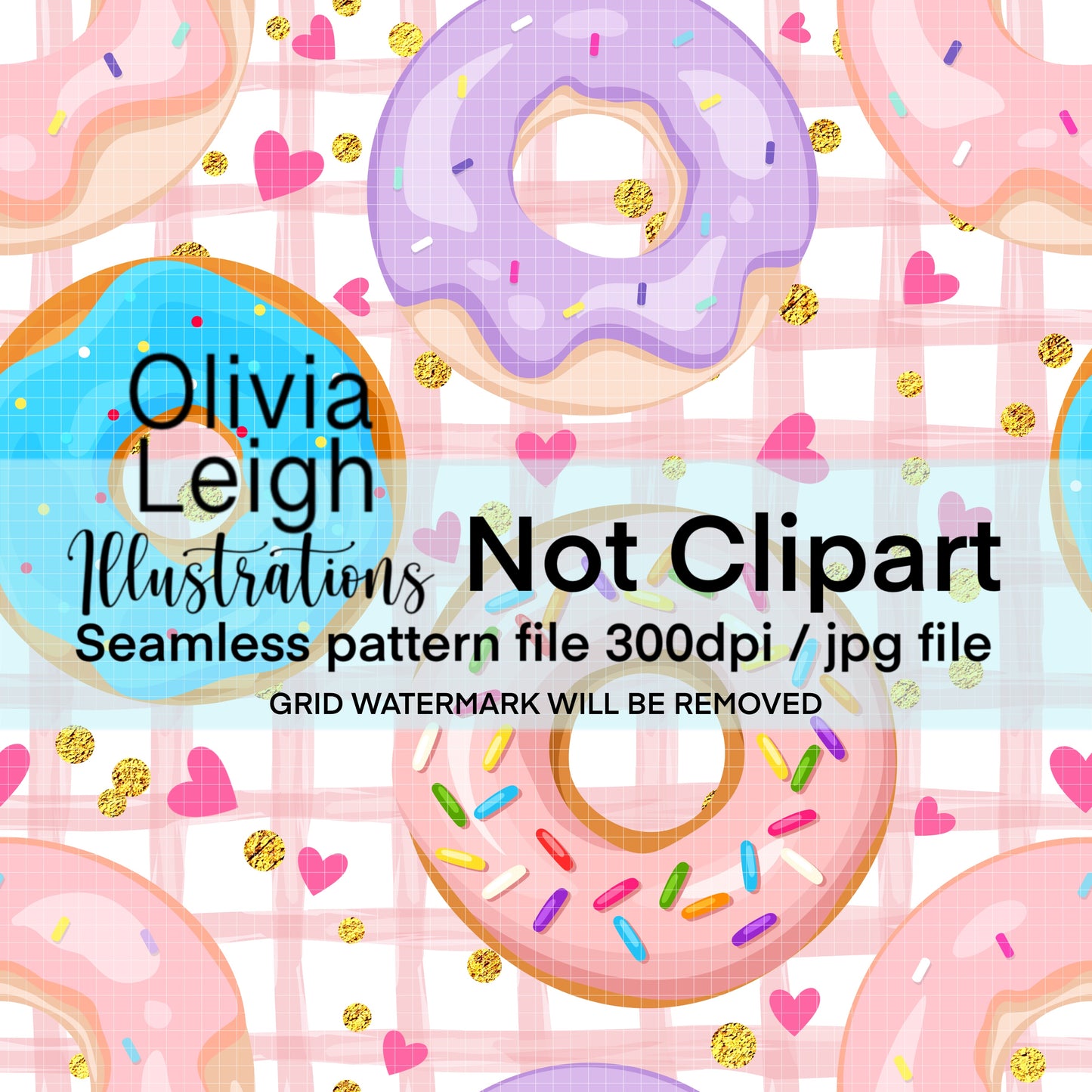 Donuts Seamless Pattern