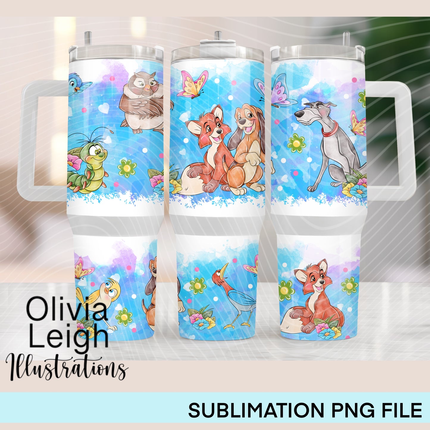 Fox 40oz Tumbler Wrap