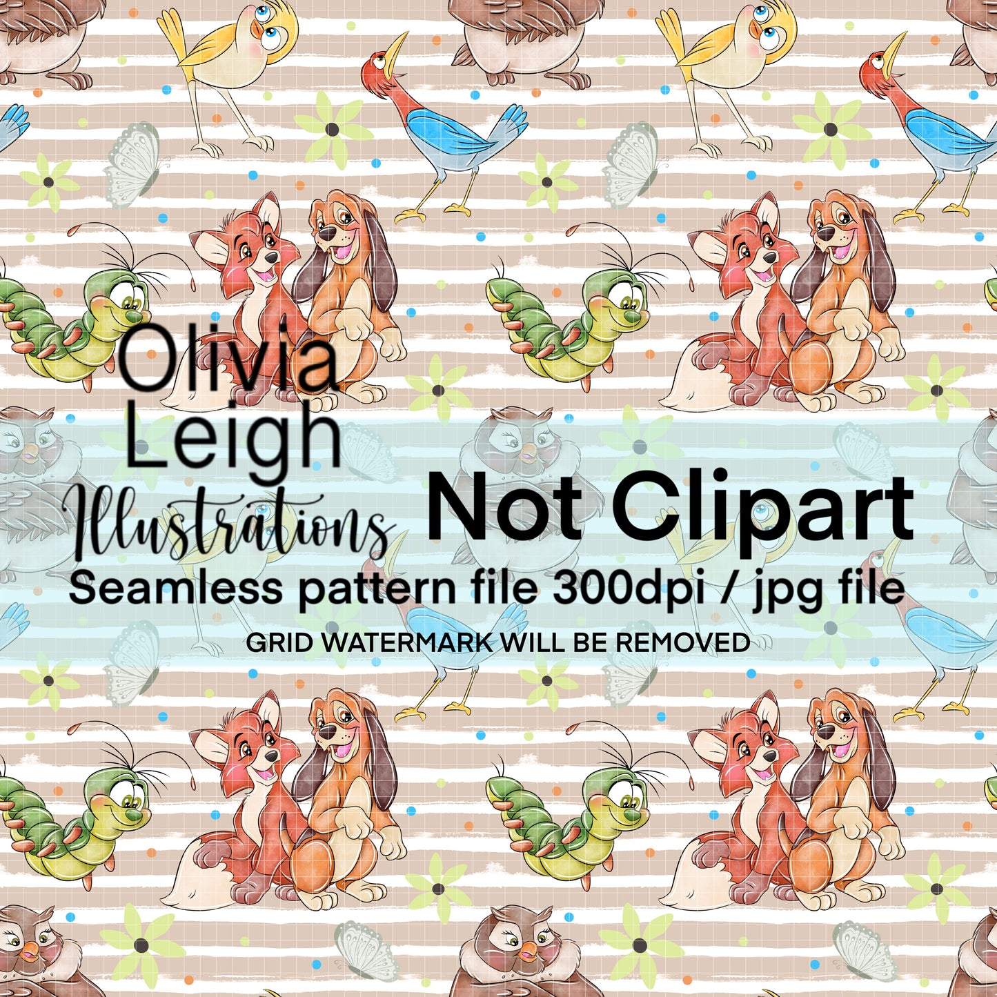 Fox Seamless Pattern