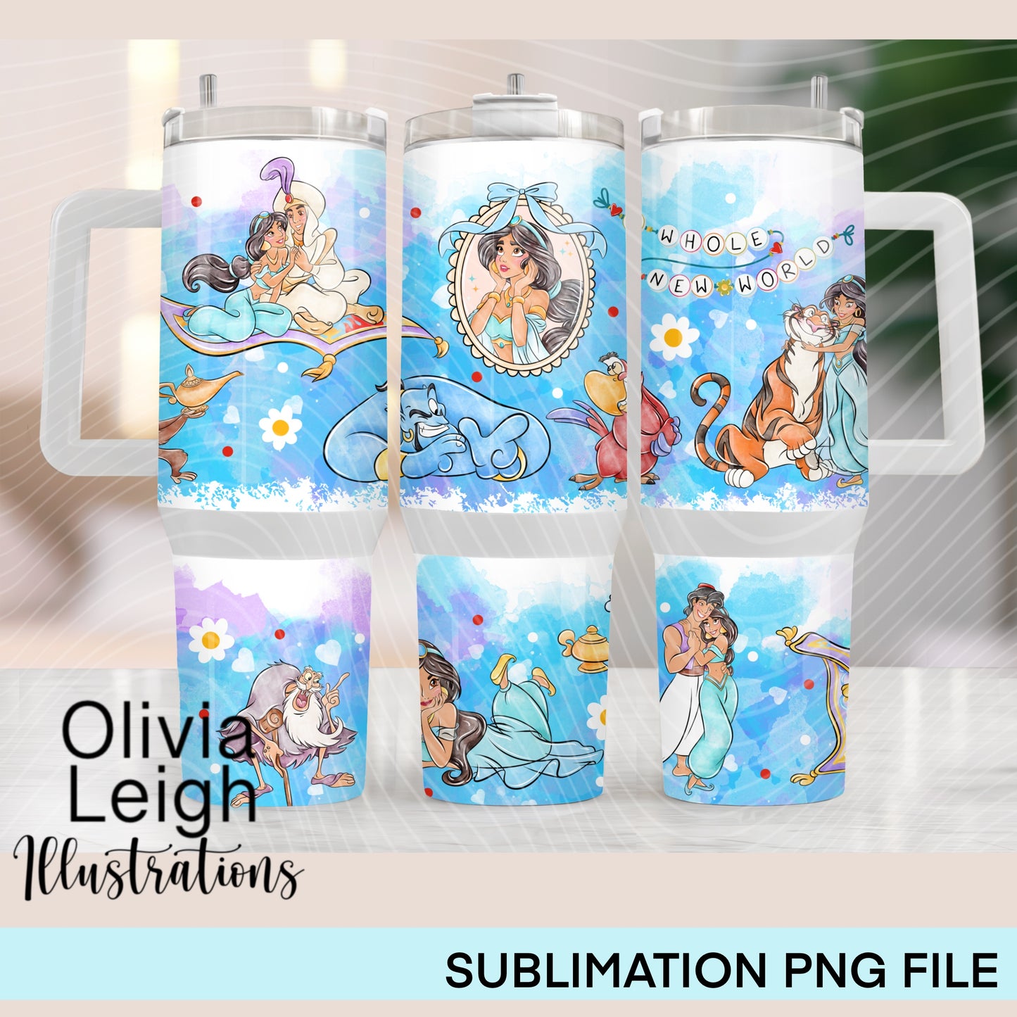 Princess J 40oz Tumbler Wrap