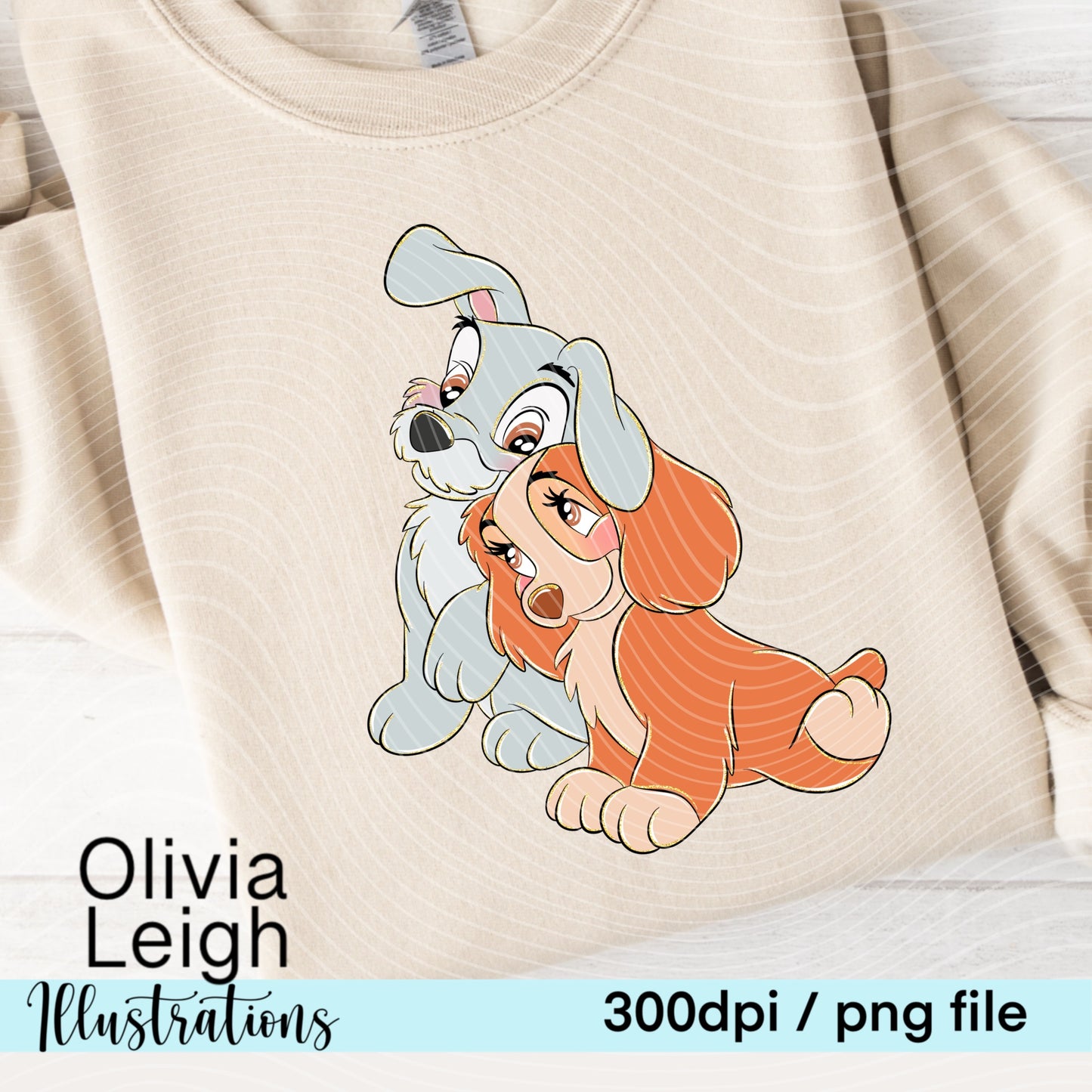Cute Dog Friends Clipart