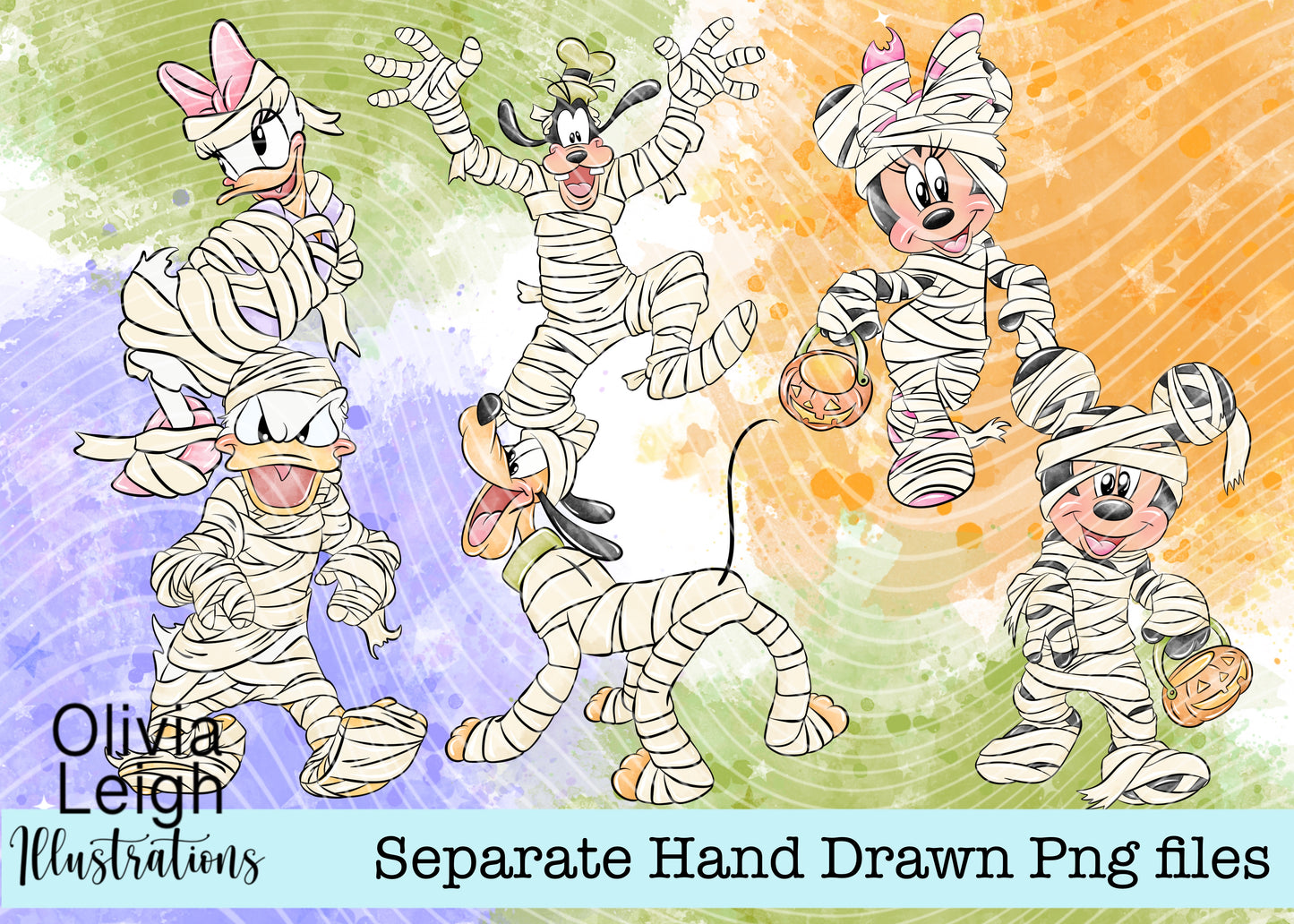 Mouse Halloween Mummy’s set