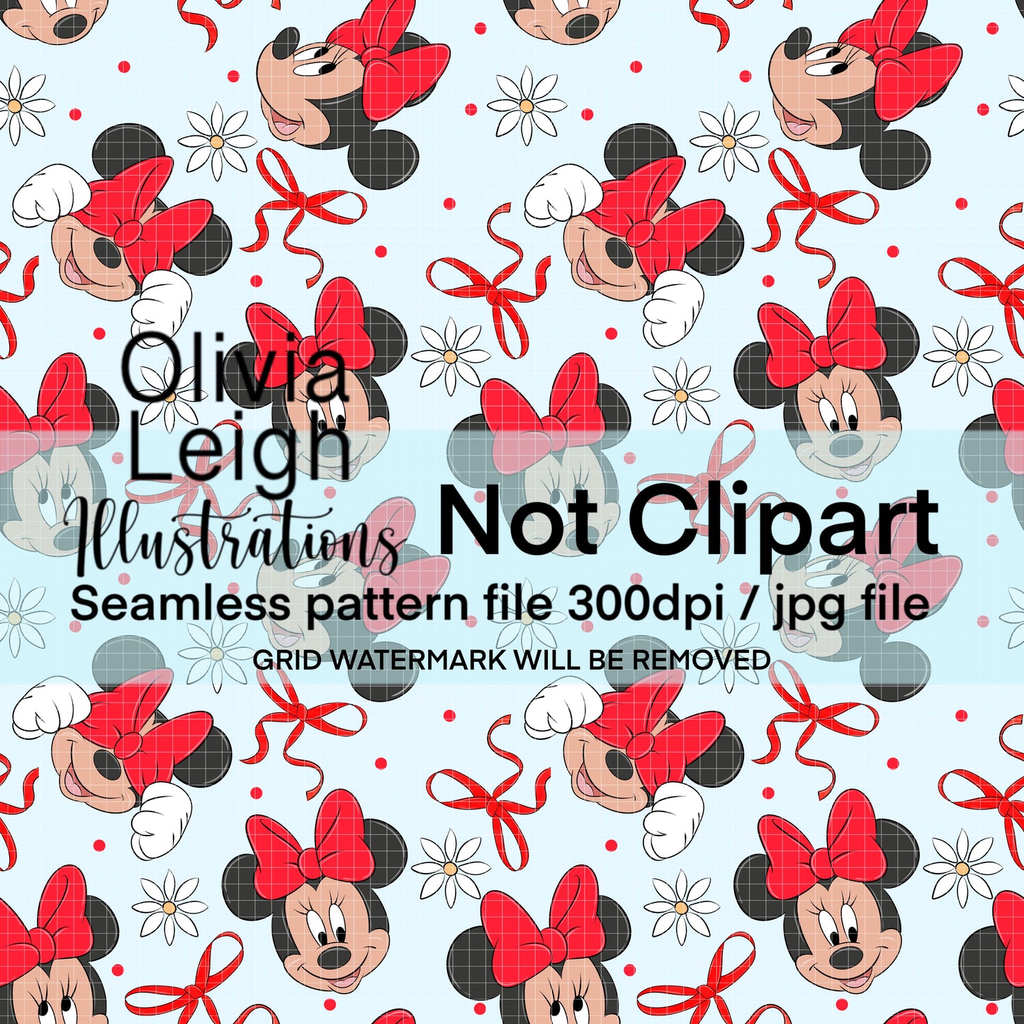 Cute Mouse Friends Seamless Pattern