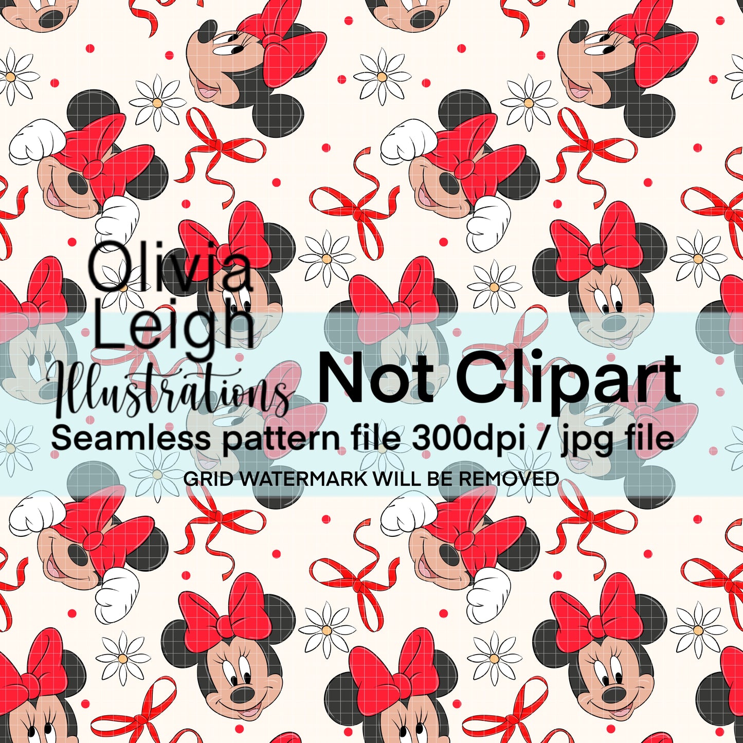 Cute Mouse Friends Seamless Pattern