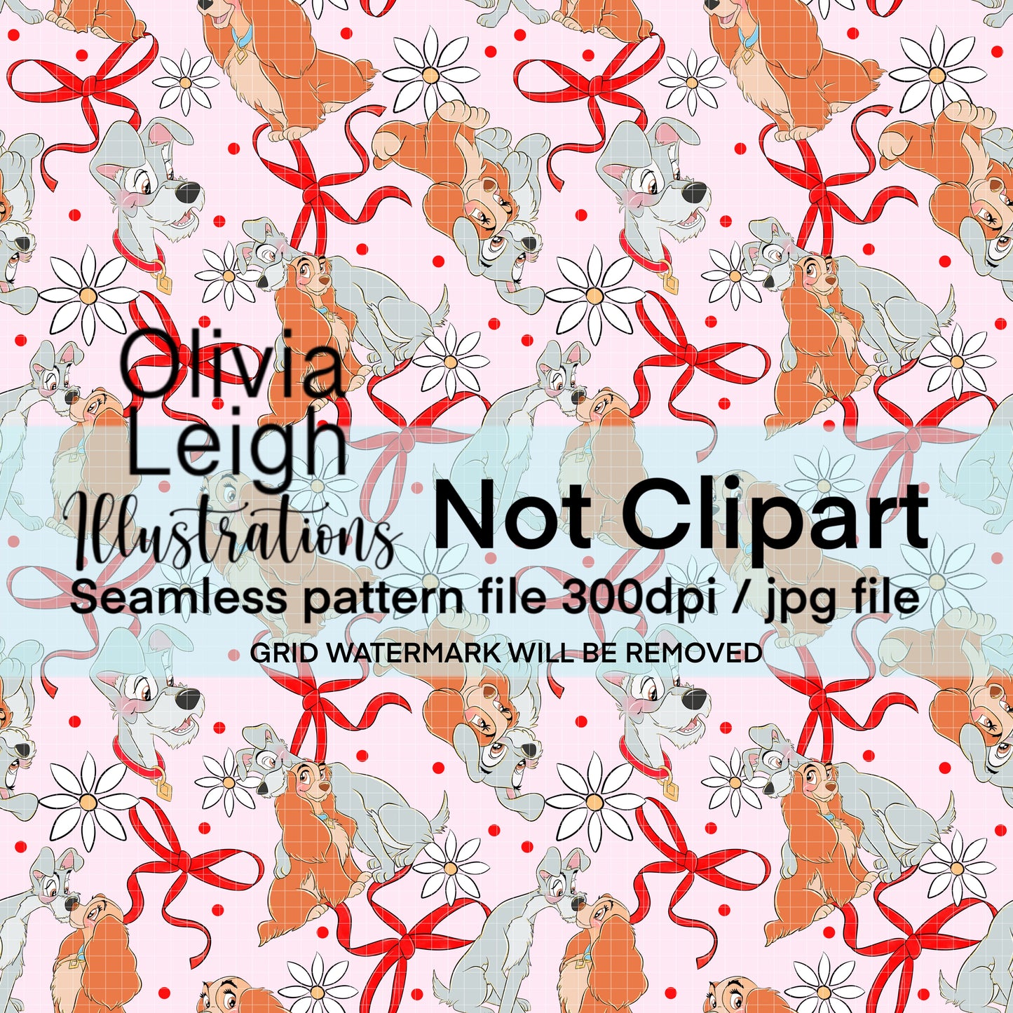 Cute Dog Friends Seamless Pattern