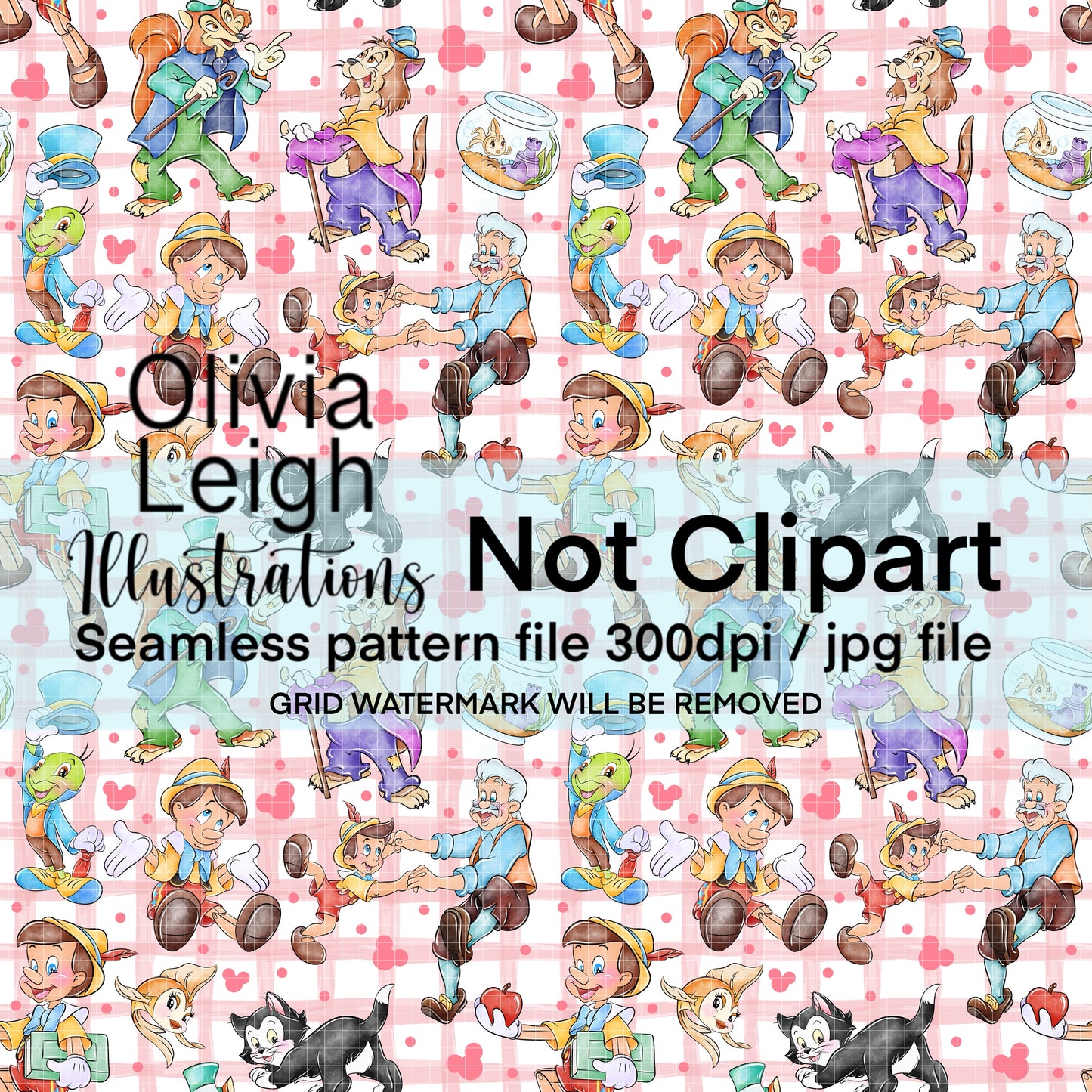 Wooden Boy Seamless Pattern