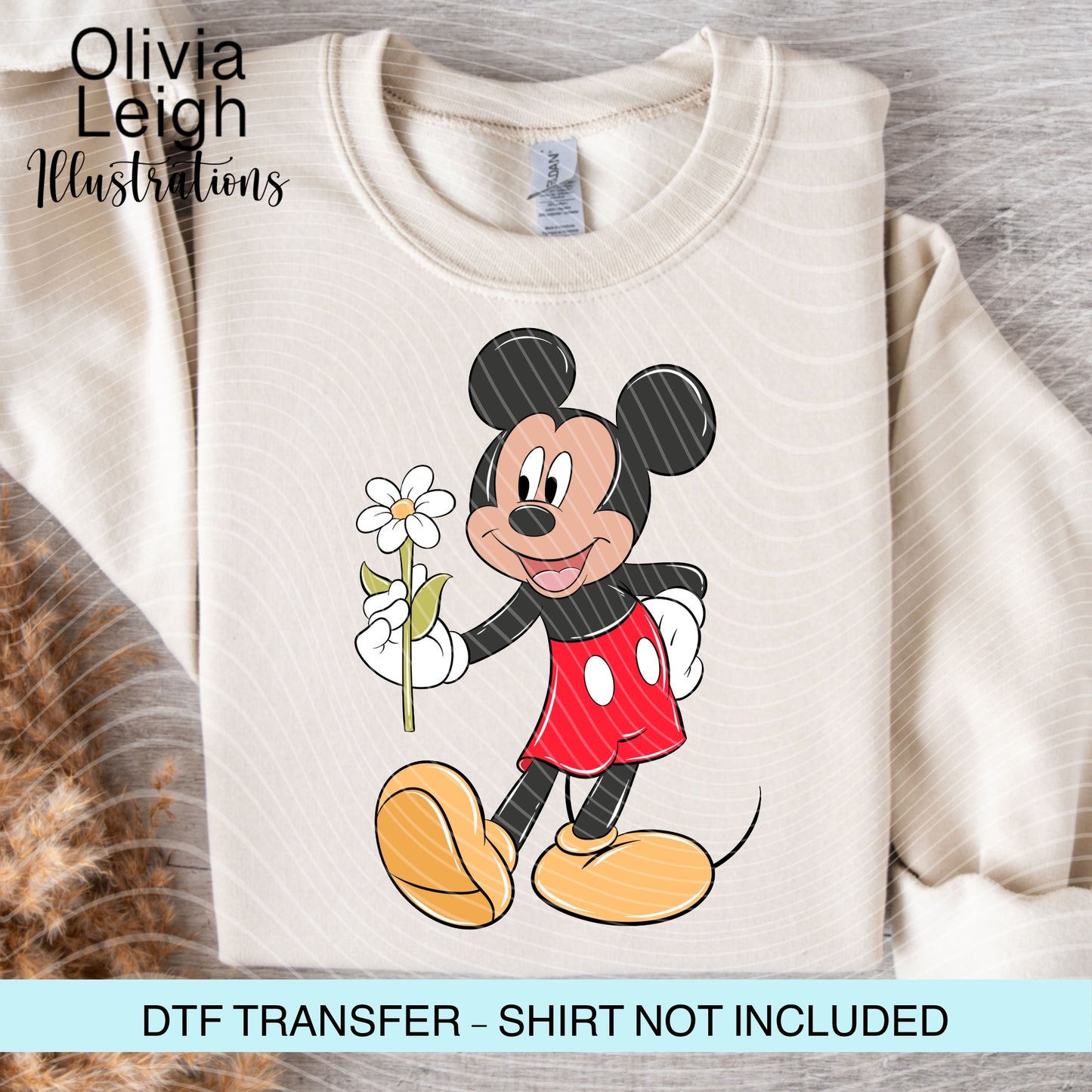 Mouse Friends Cartoon Ready To Press Dtf Transfer