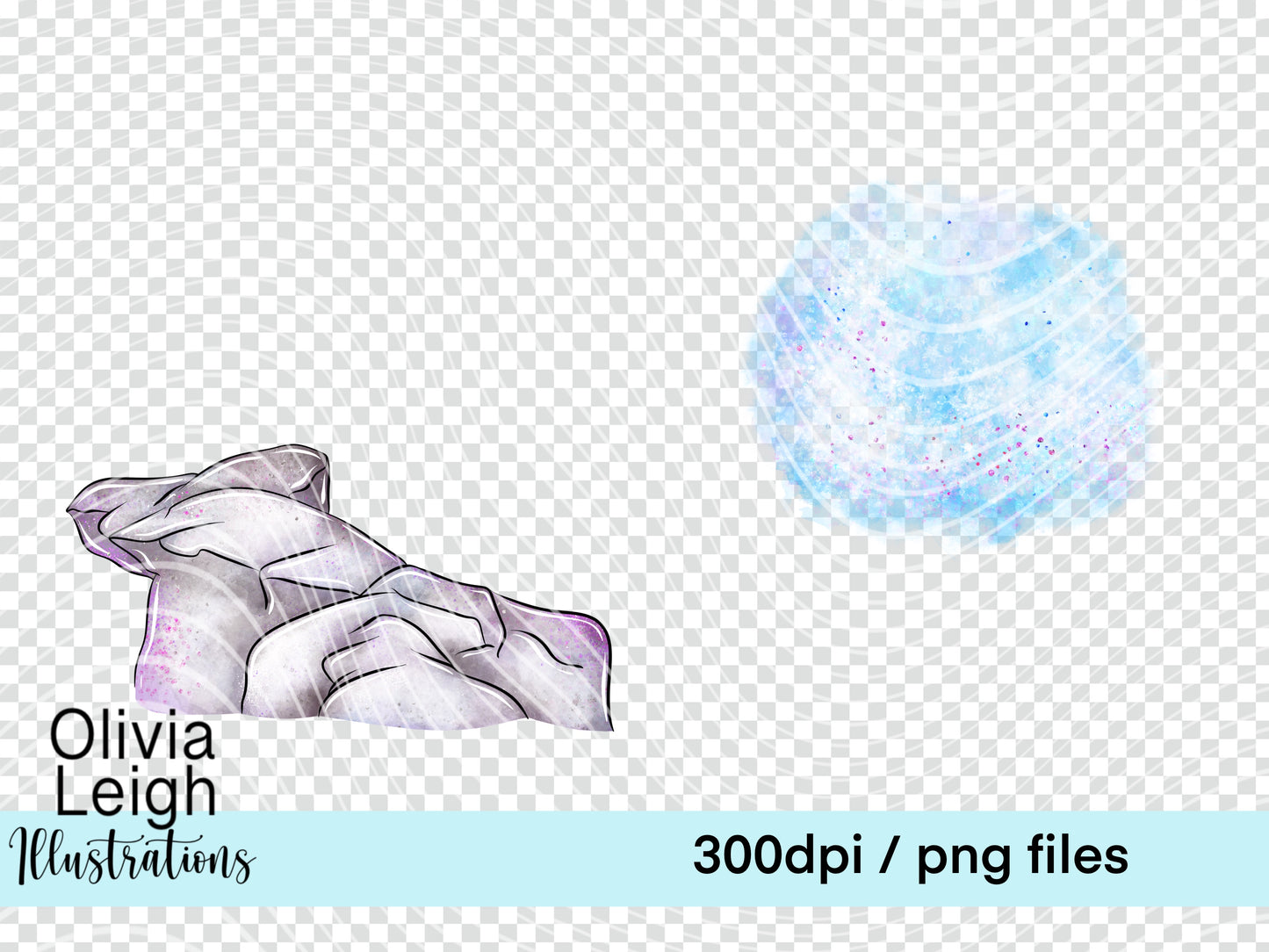 Lagoon Mermaids Clipart Set