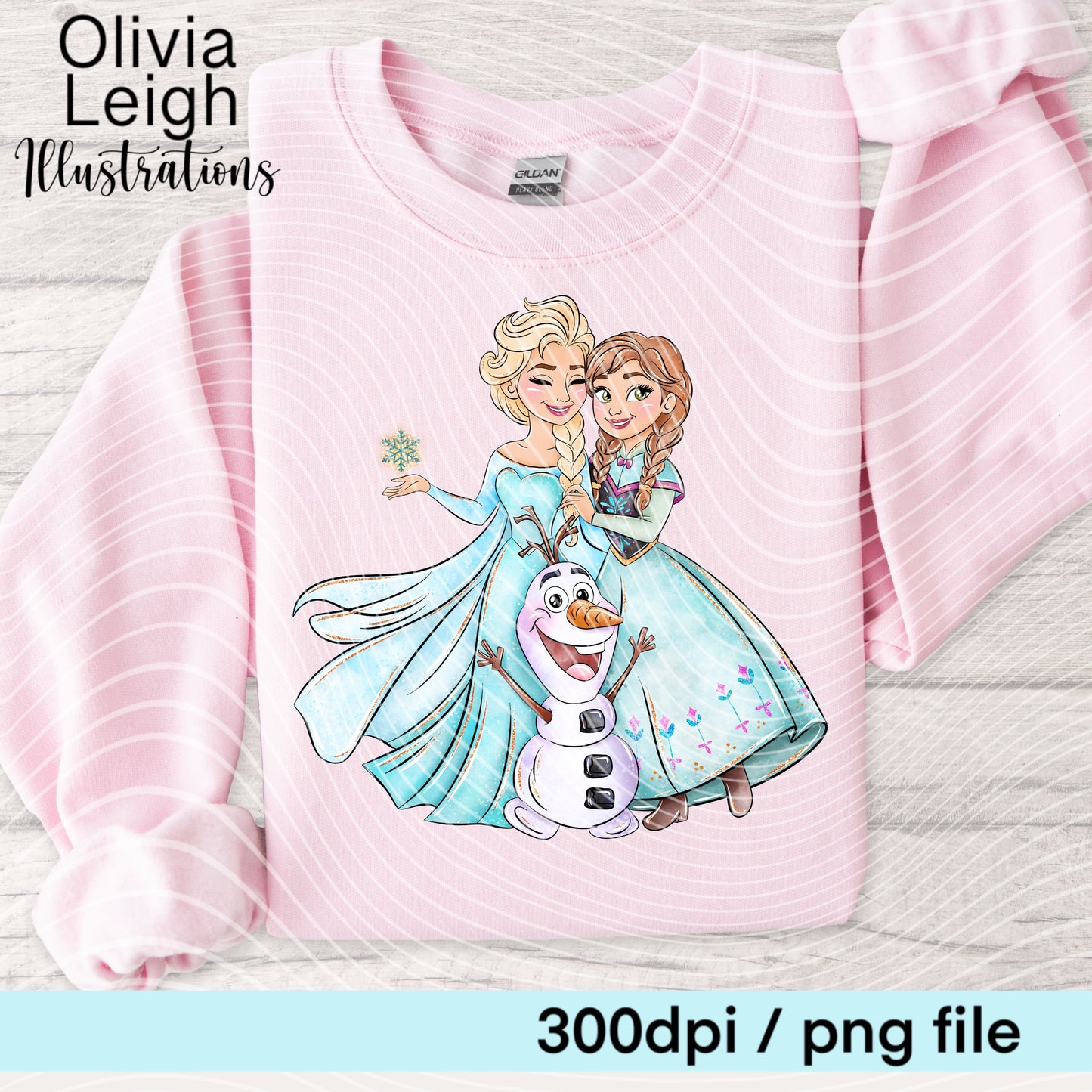 Frozen Princess Cartoon Shirt Design