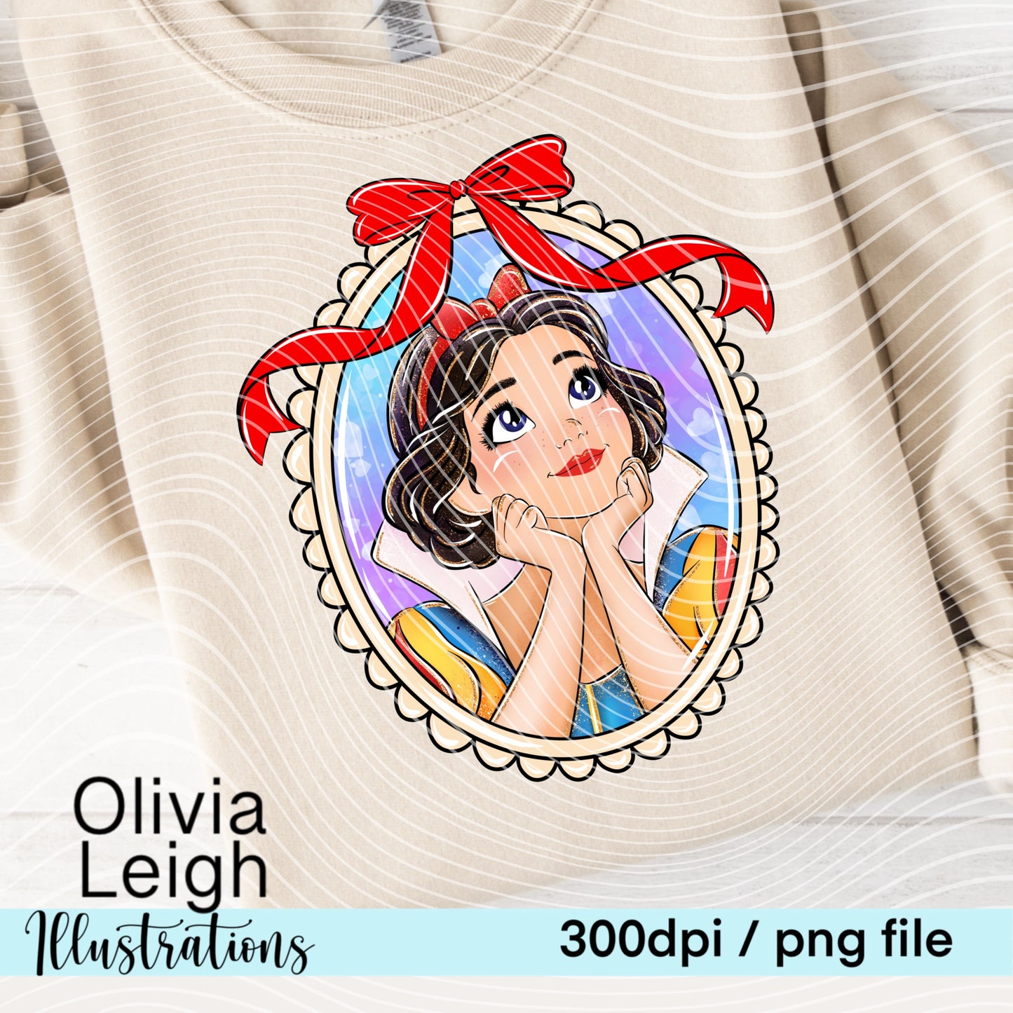 Princess Snow Frame Shirt Design