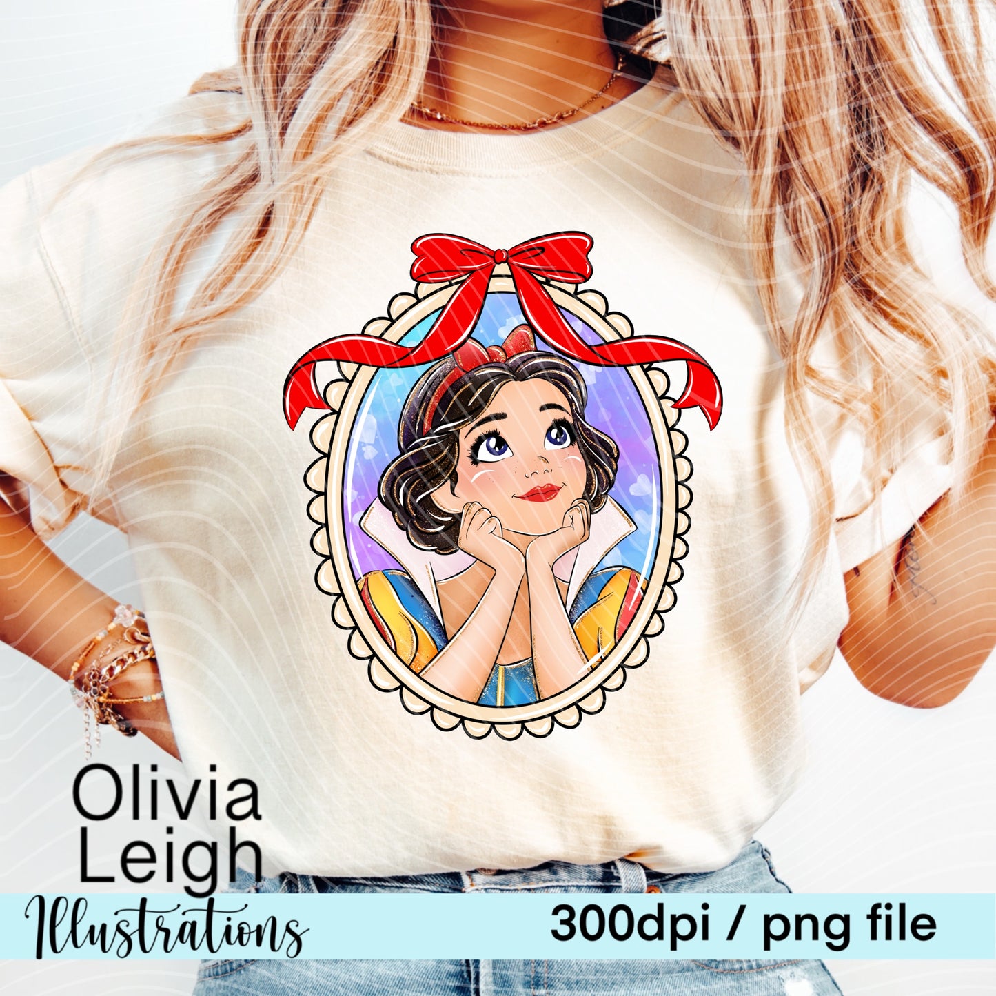 Princess Snow Frame Shirt Design