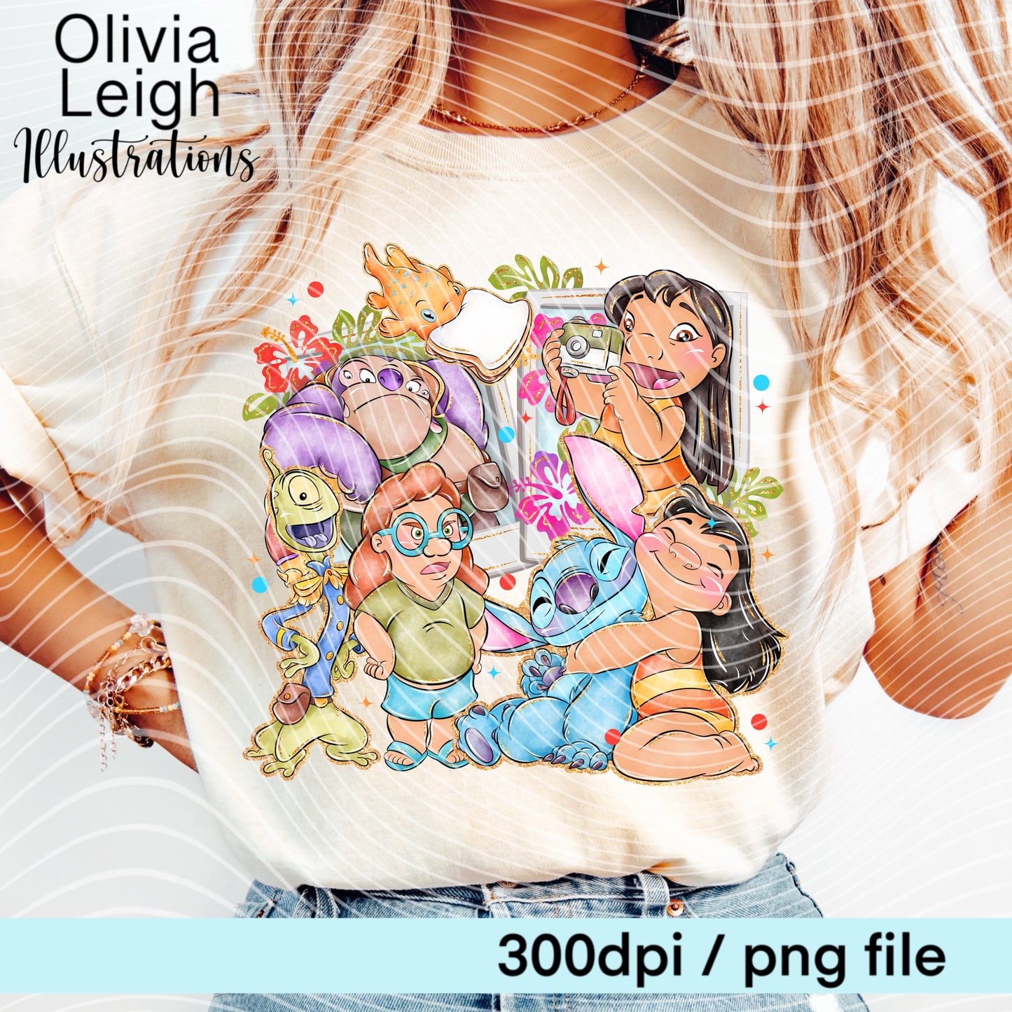 Stitch Cartoon Shirt Design