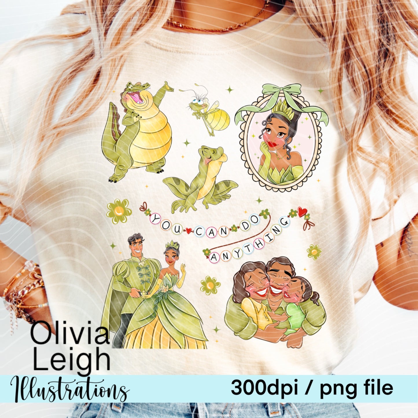 Princess T Frame Locket Shirt Design