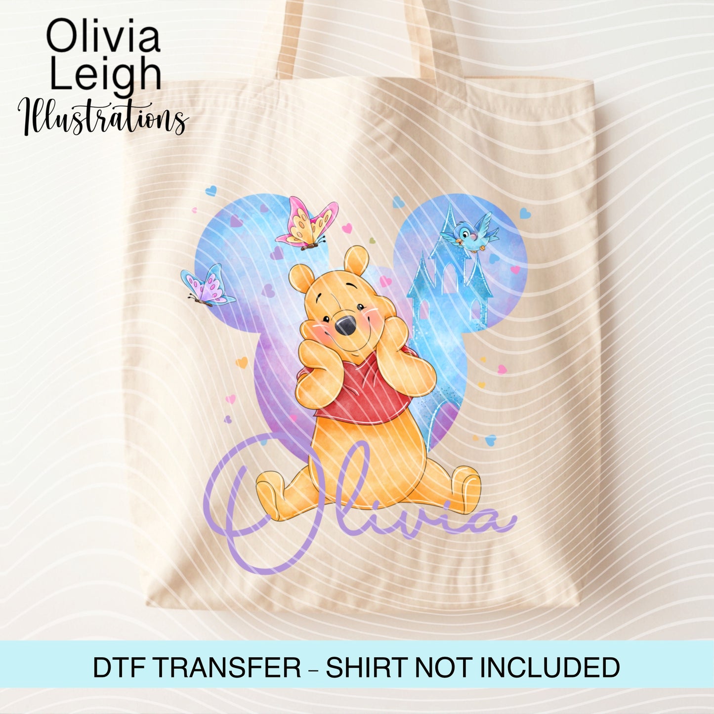 Winnie Friends Personalised Ready To Press Dtf Transfer
